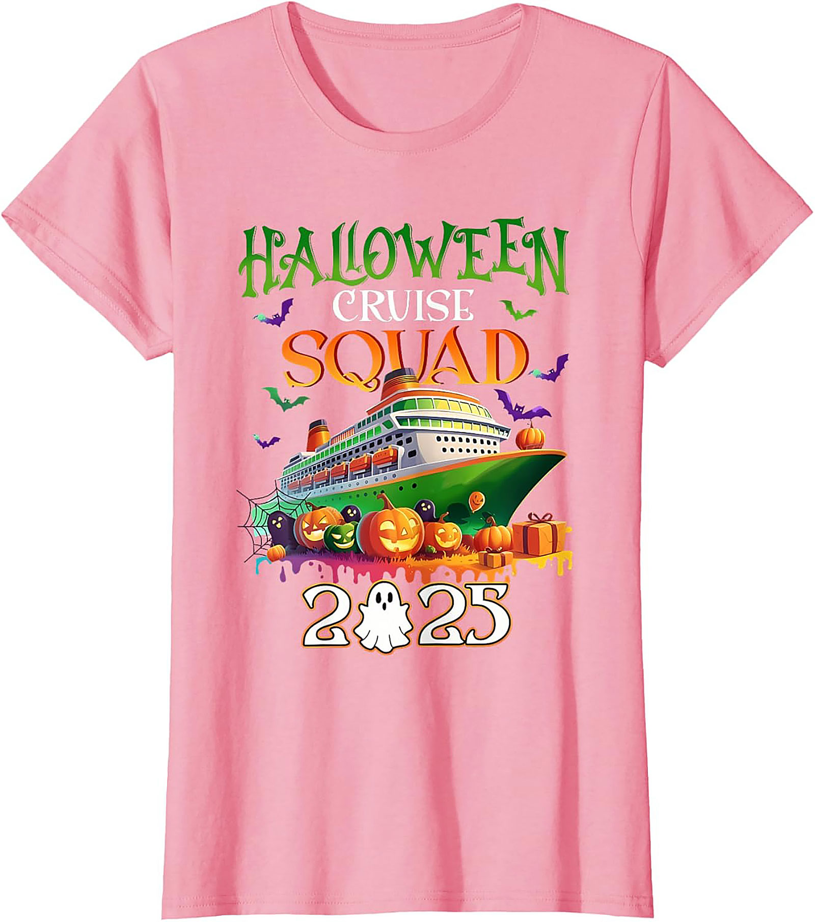 Halloween Cruise Squad 2025 Graphic Tee | Funny Shirt