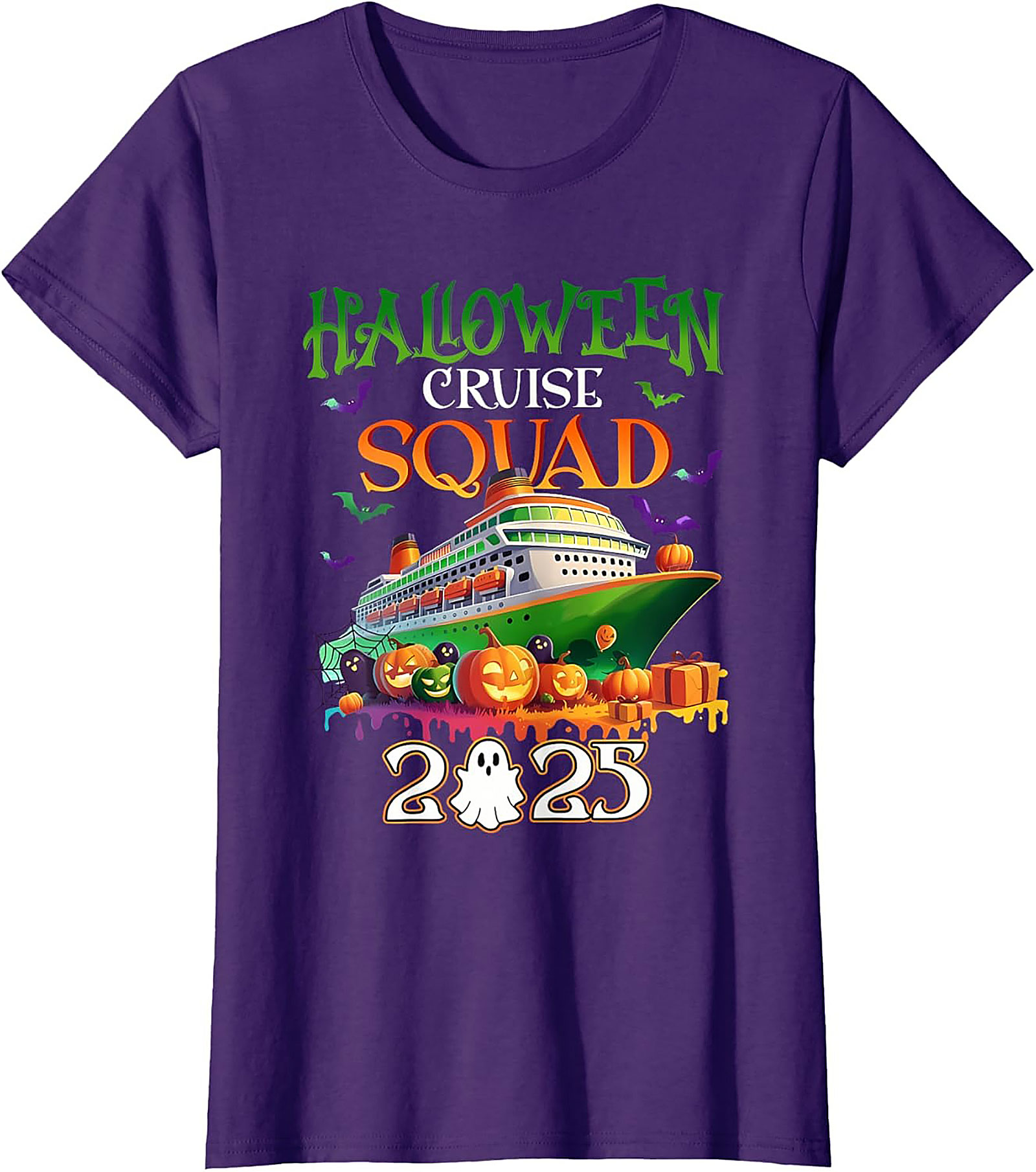 Halloween Cruise Squad 2025 Graphic Tee | Funny Shirt