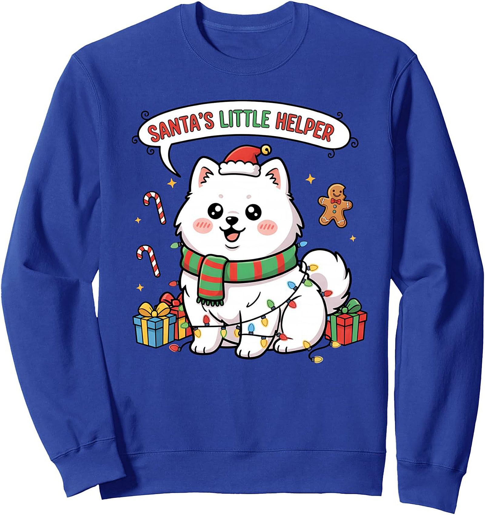 Santa's Little Helper Dog Crewneck Sweatshirt