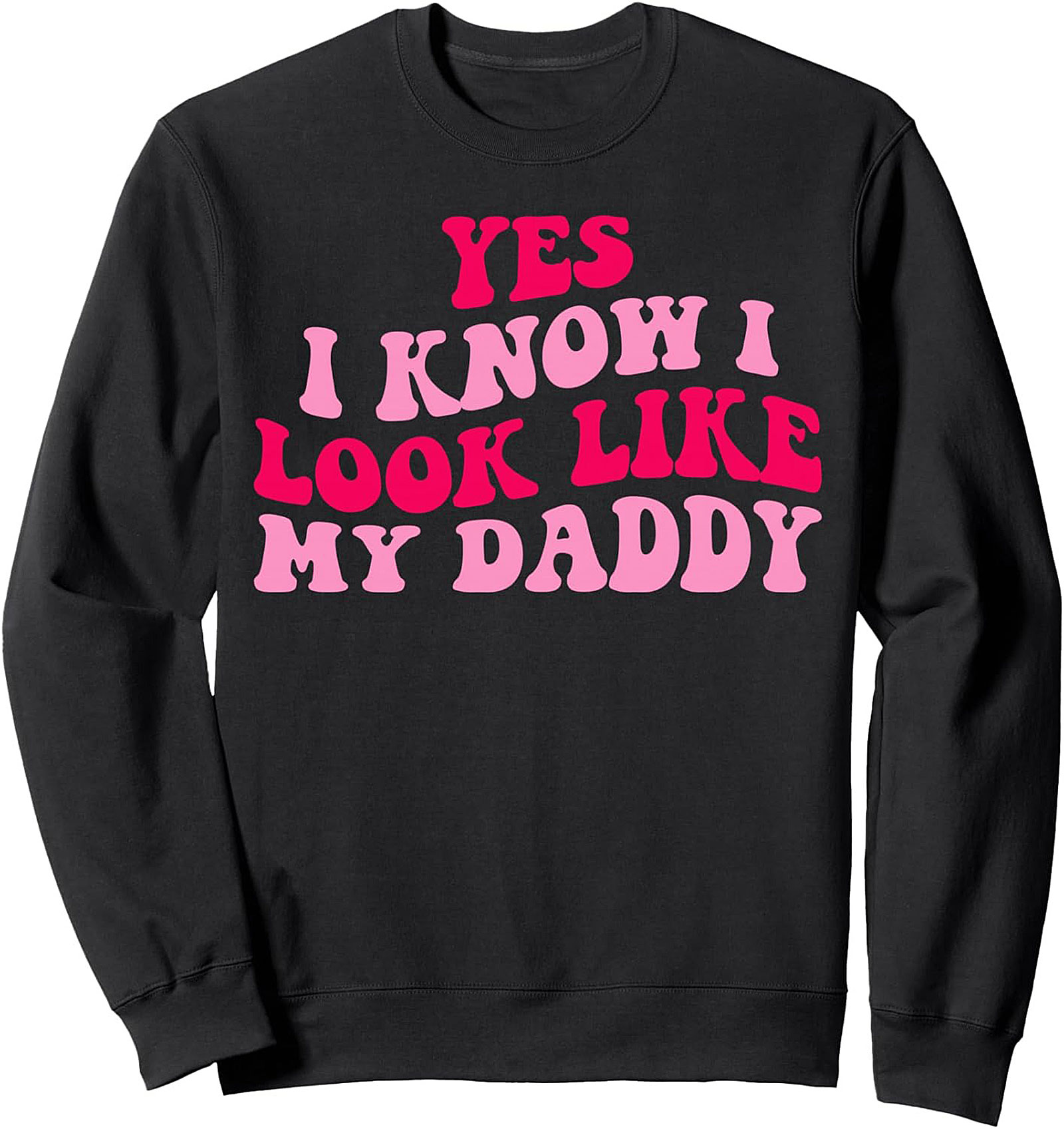 Daddy's Girl Crewneck Sweatshirt Retro Pullover Gift
