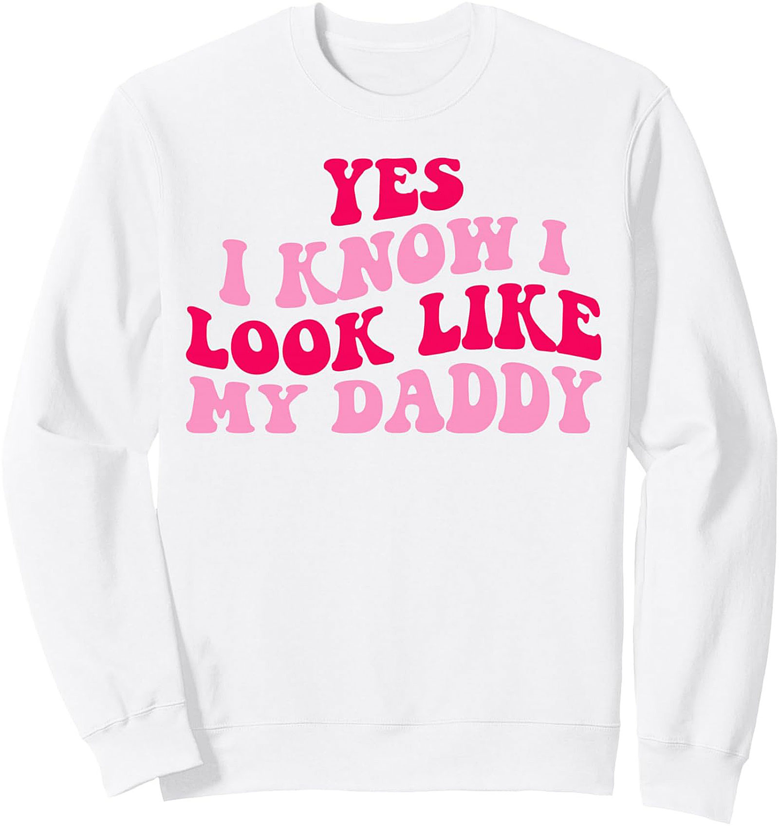 Daddy's Girl Crewneck Sweatshirt Retro Pullover Gift