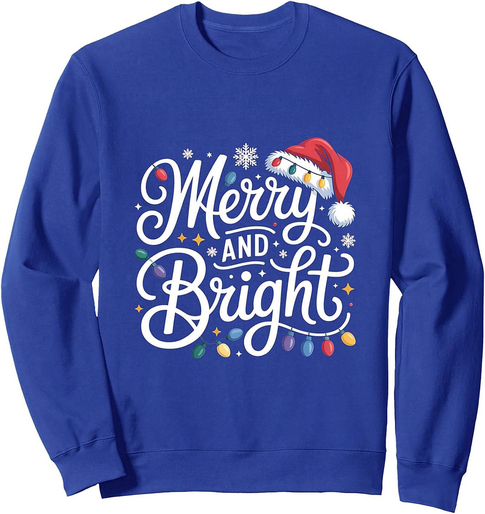 Merry & Bright Christmas Crewneck Sweatshirt