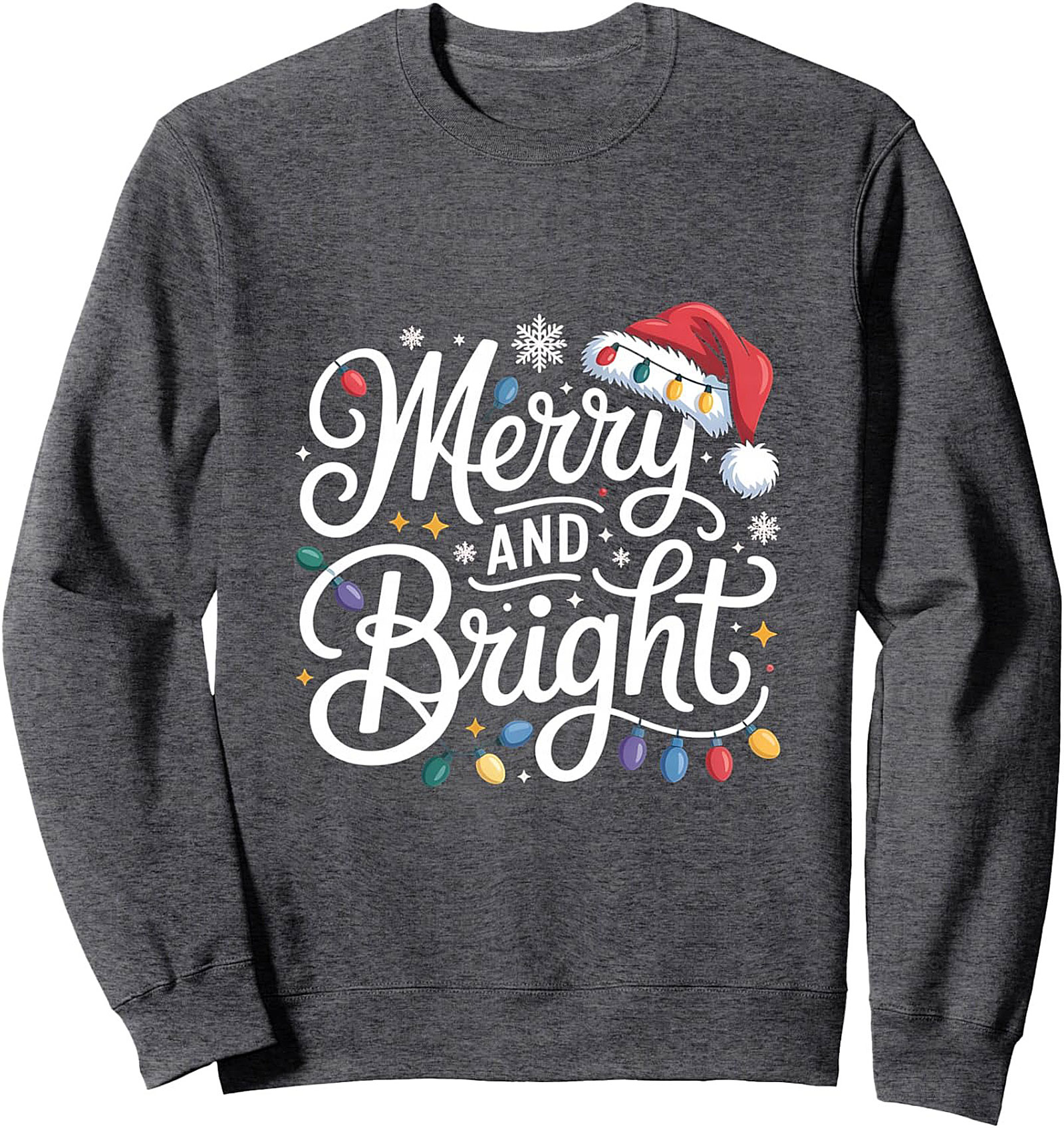 Merry & Bright Christmas Crewneck Sweatshirt