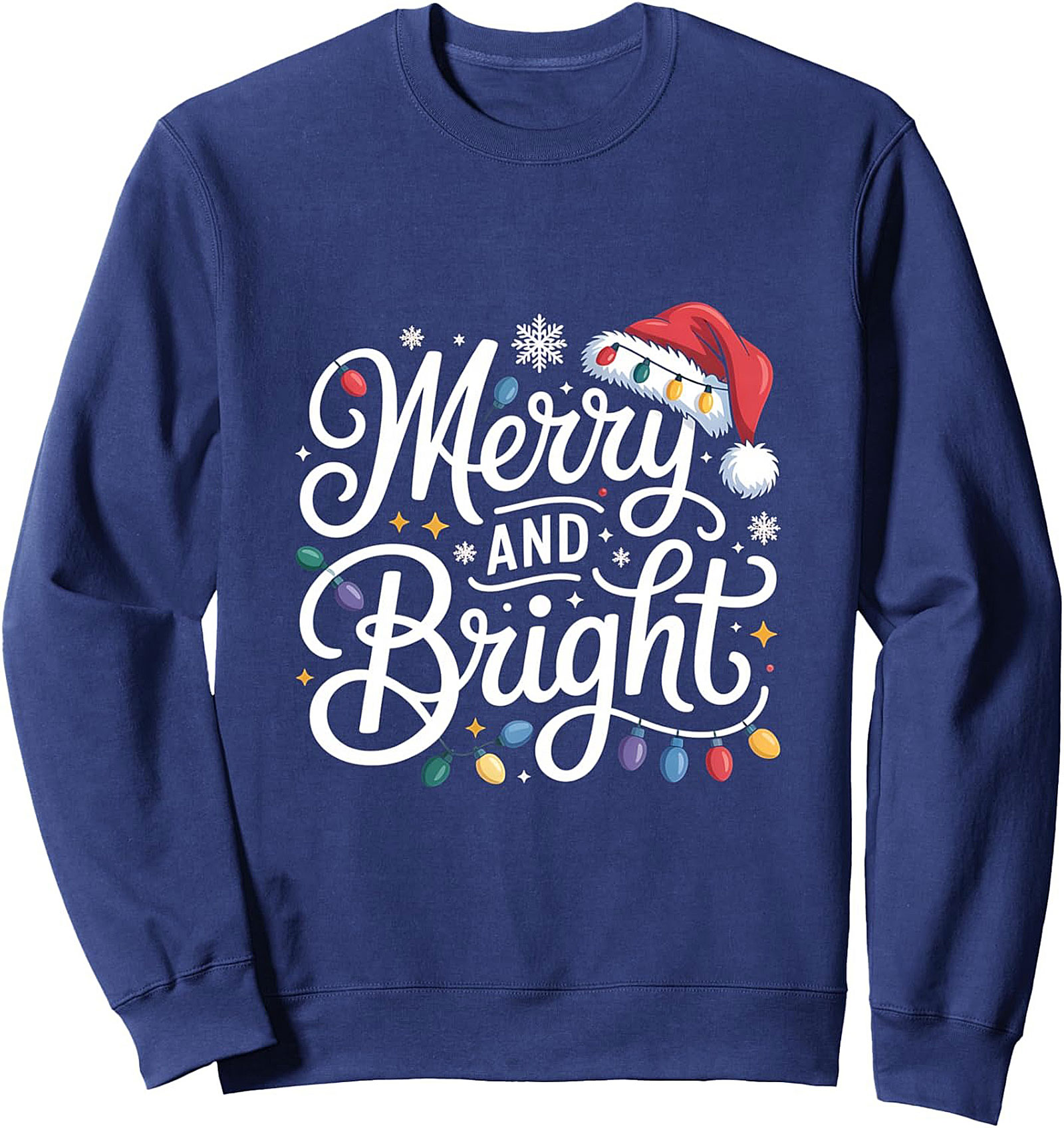 Merry & Bright Christmas Crewneck Sweatshirt
