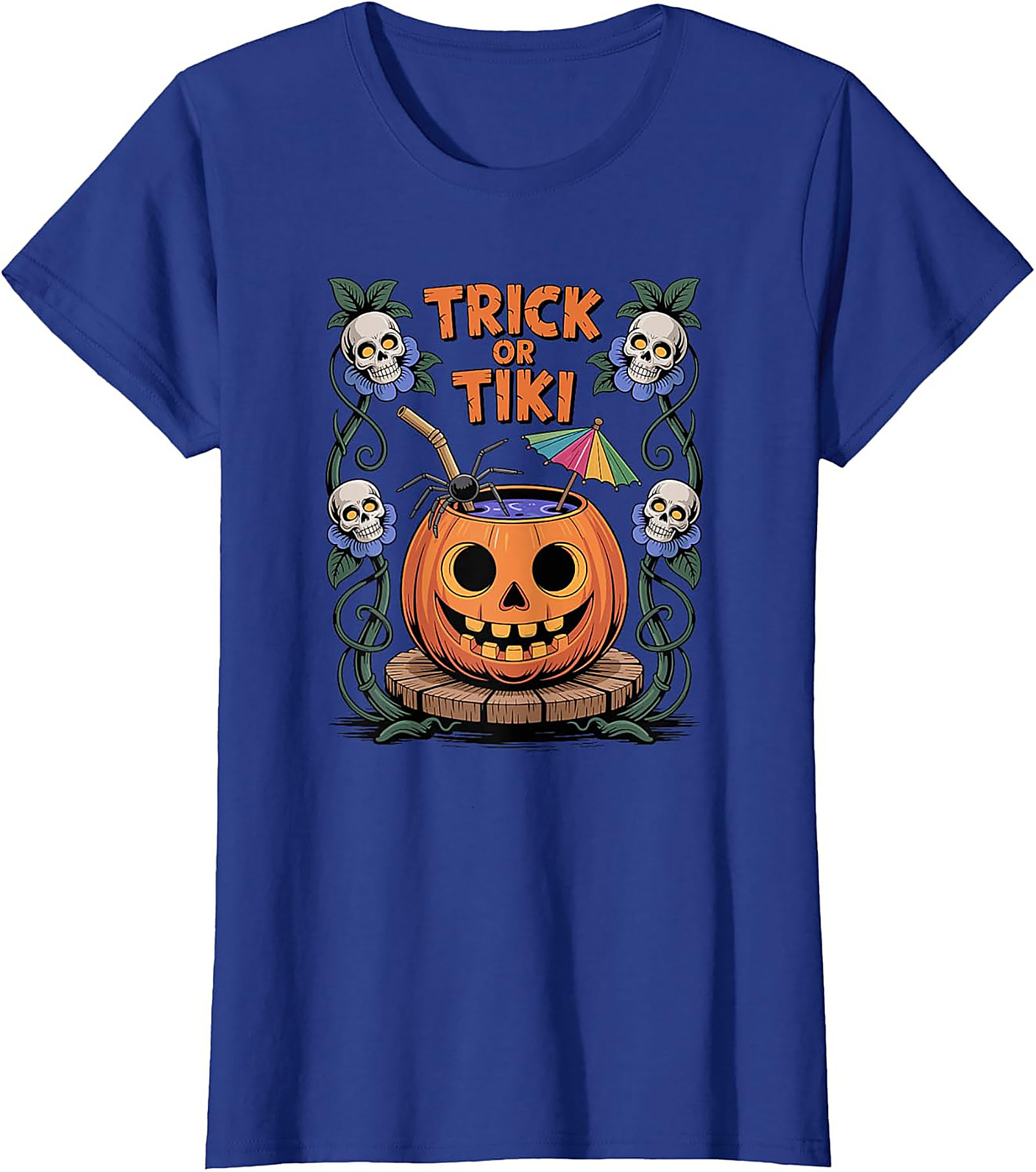 Funny Trick or Tiki T-shirt | Halloween Graphic Tee