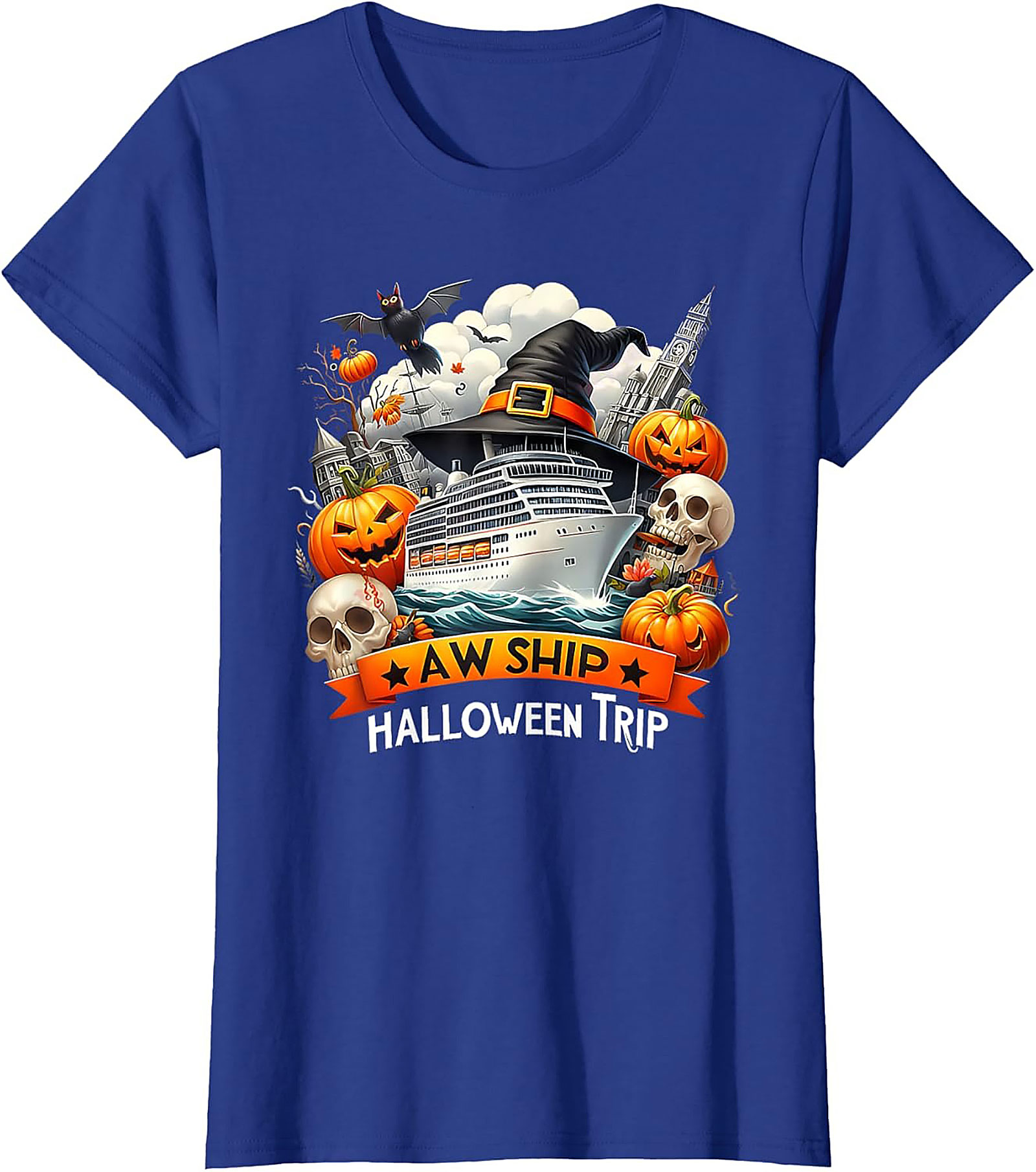 Halloween Cruise T-Shirt | Funny AW SHIP Graphic Tee