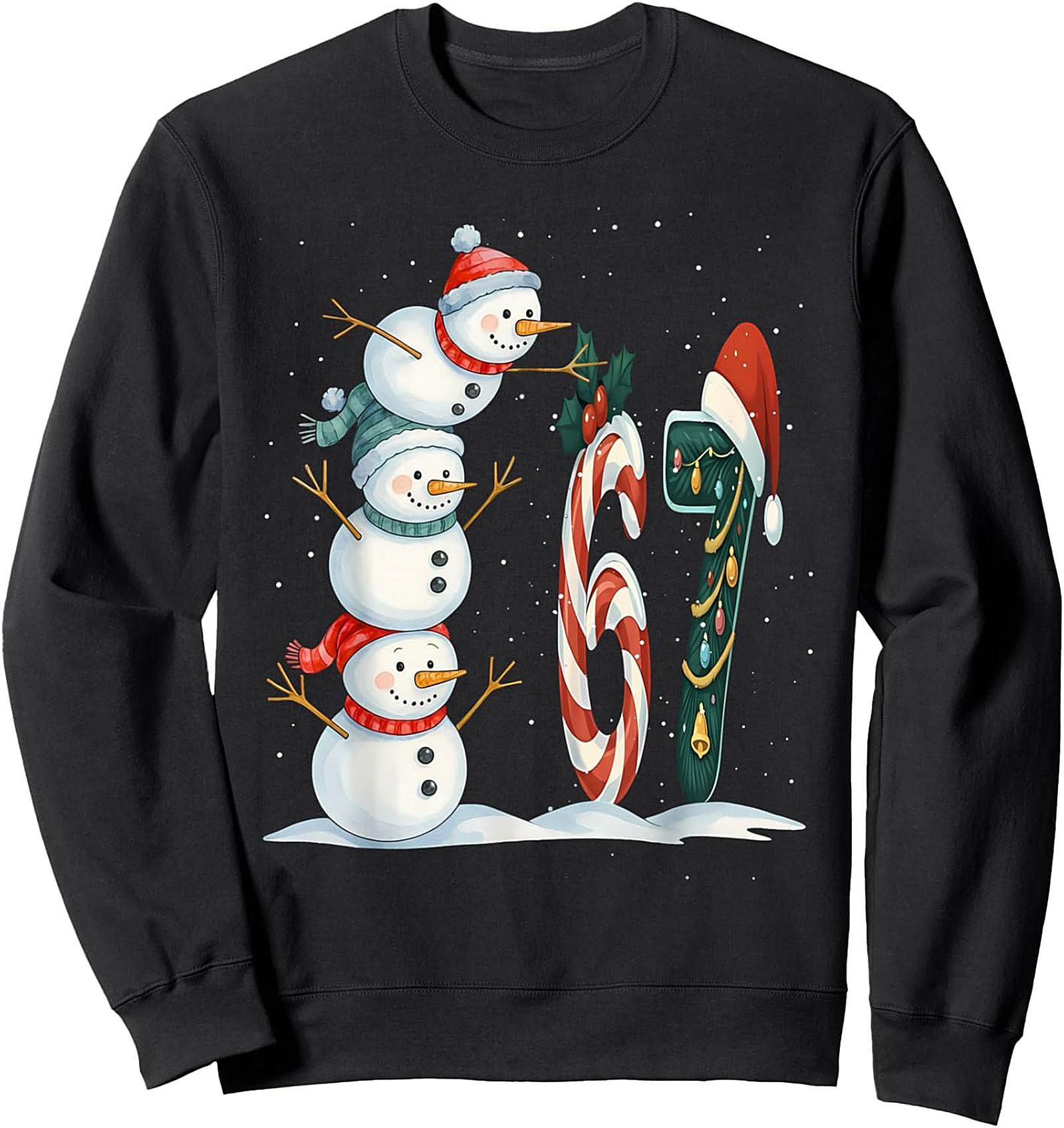 61st Birthday Christmas Sweatshirt Snowman Crewneck Gift