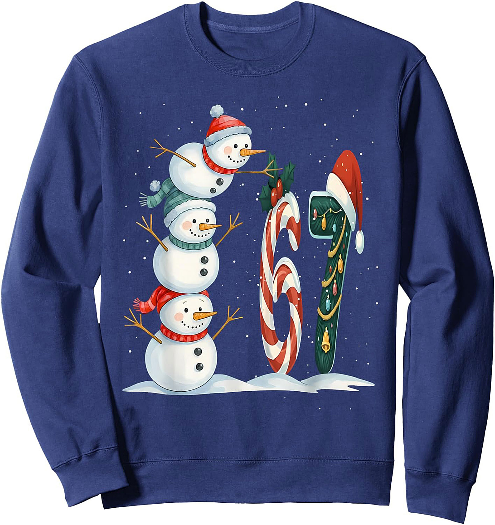 61st Birthday Christmas Sweatshirt Snowman Crewneck Gift