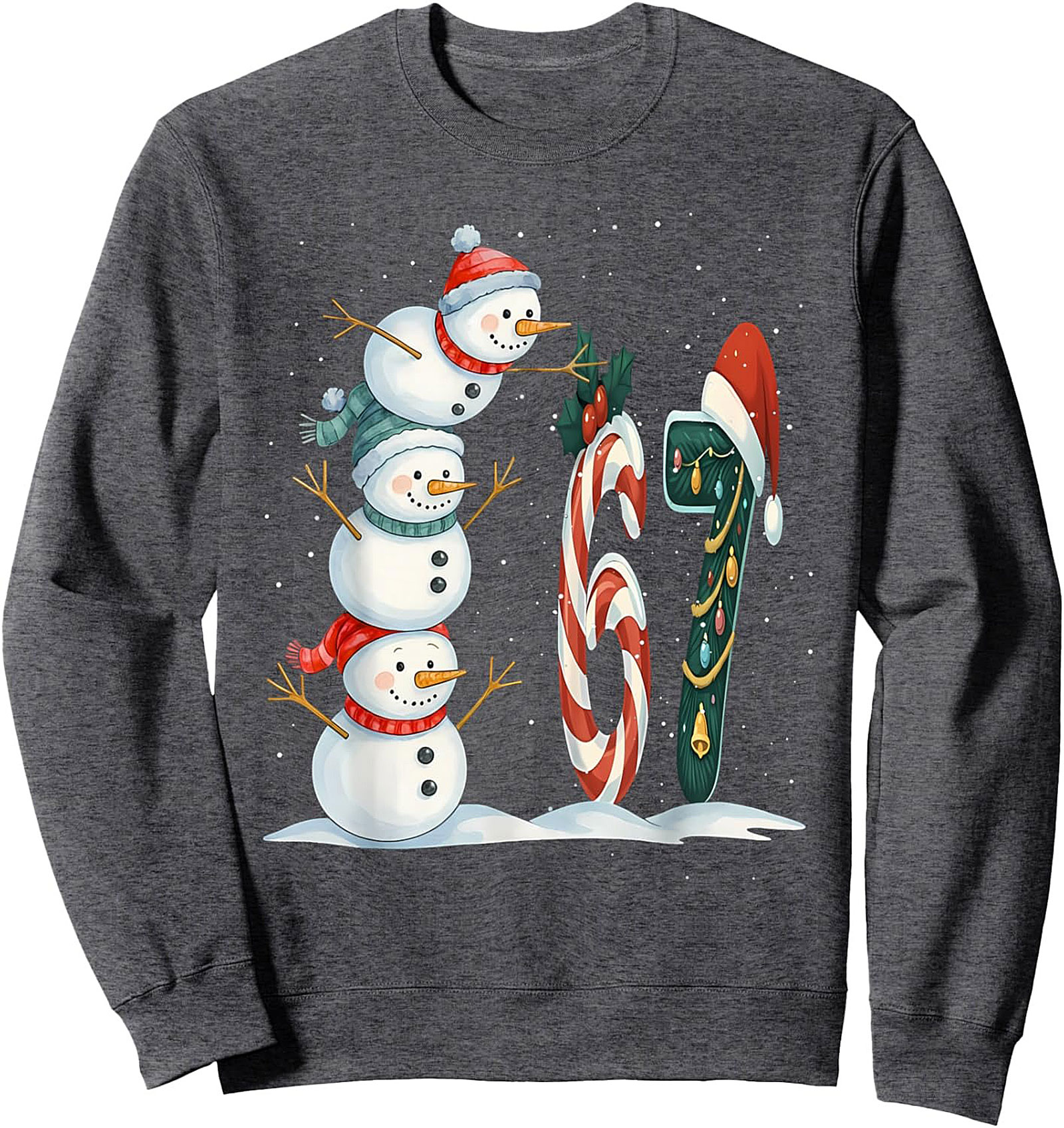 61st Birthday Christmas Sweatshirt Snowman Crewneck Gift