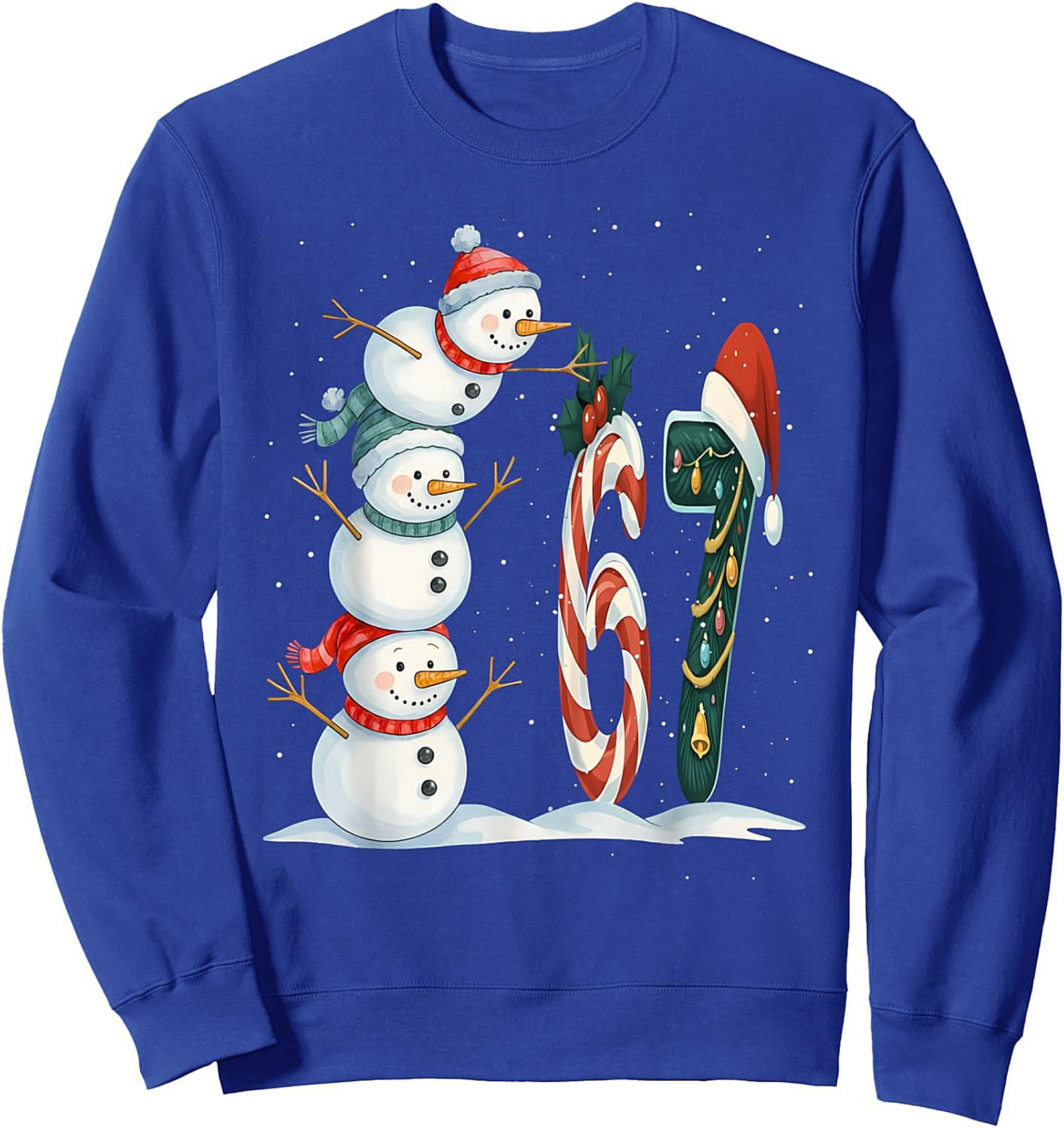61st Birthday Christmas Sweatshirt Snowman Crewneck Gift