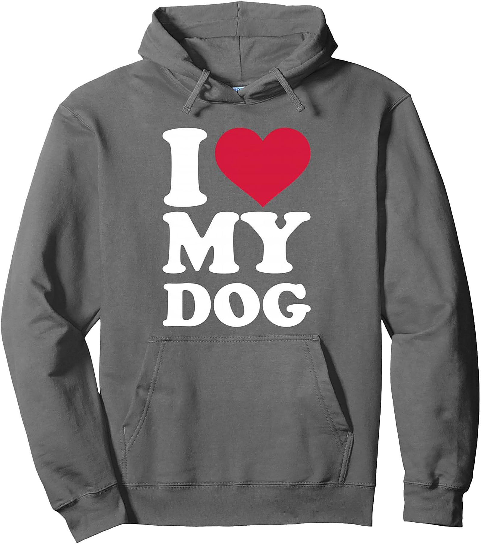 I Love My Dog Graphic Hoodie | Cozy Dog Lover Pullover Hoodie