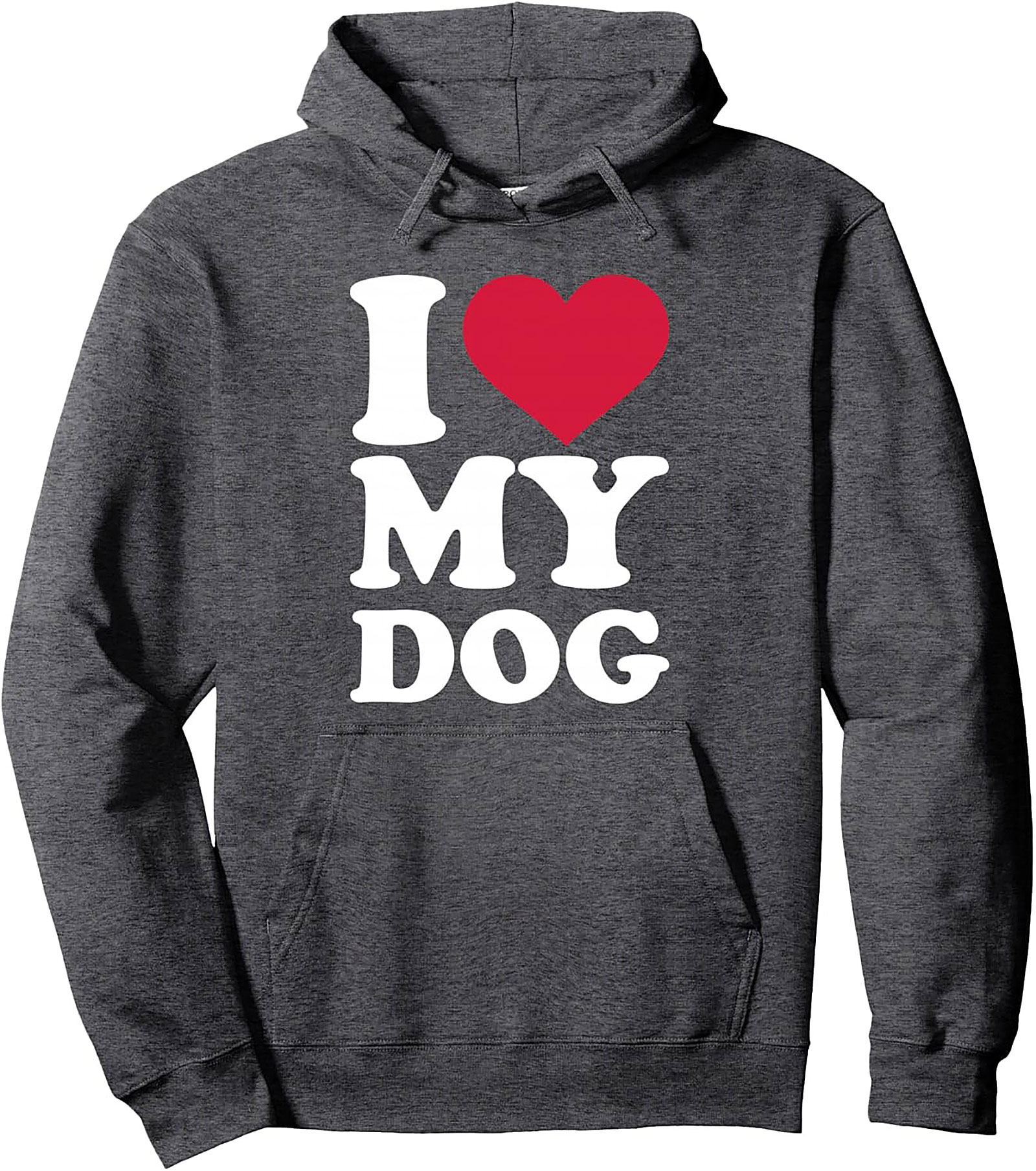 I Love My Dog Graphic Hoodie | Cozy Dog Lover Pullover Hoodie