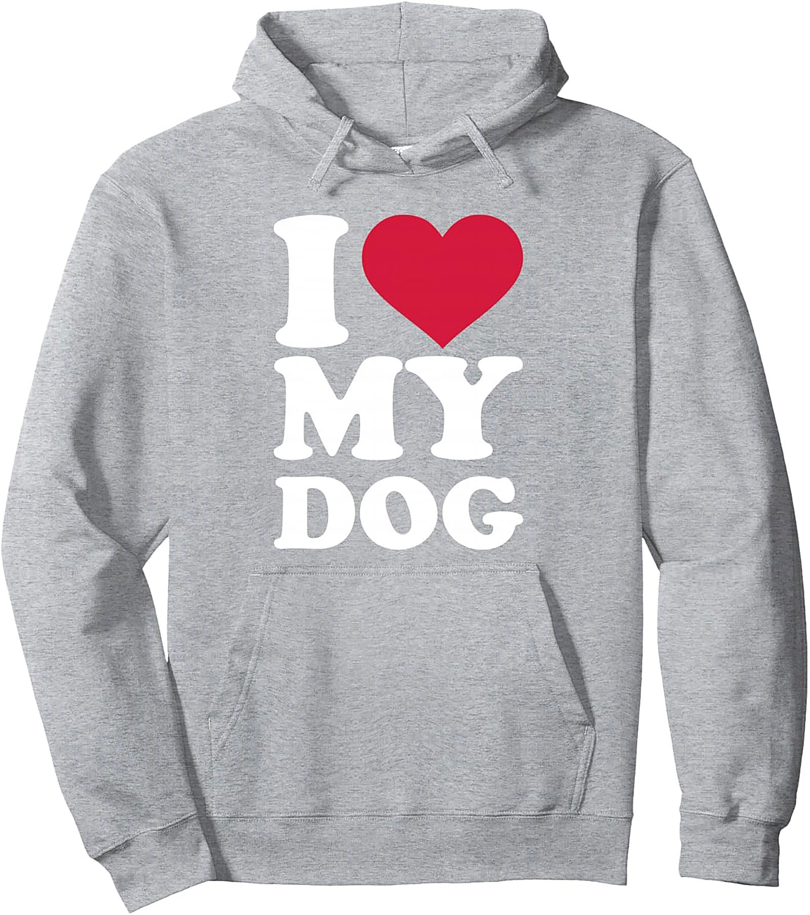 I Love My Dog Graphic Hoodie | Cozy Dog Lover Pullover Hoodie