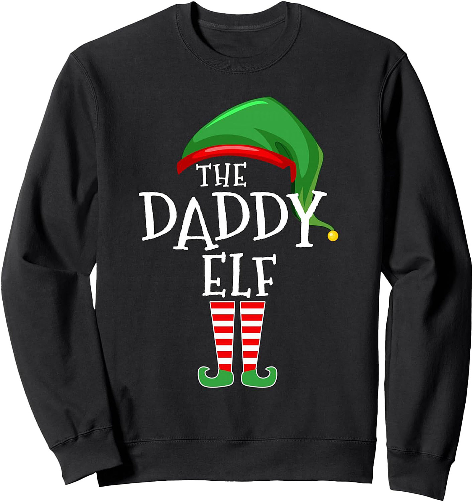 Daddy Elf Crewneck Sweatshirt Funny Christmas Gift