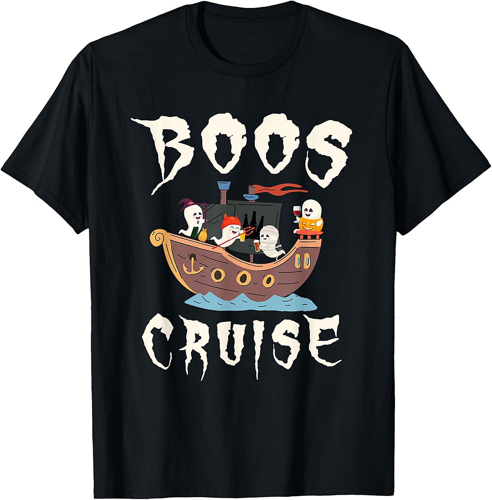 Boos Cruise T-shirt | Funny Halloween Graphic Tee