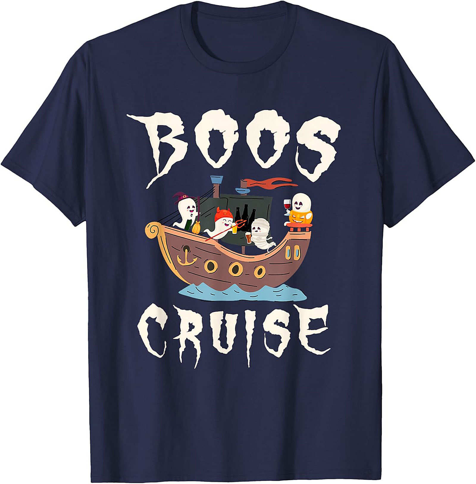 Boos Cruise T-shirt | Funny Halloween Graphic Tee