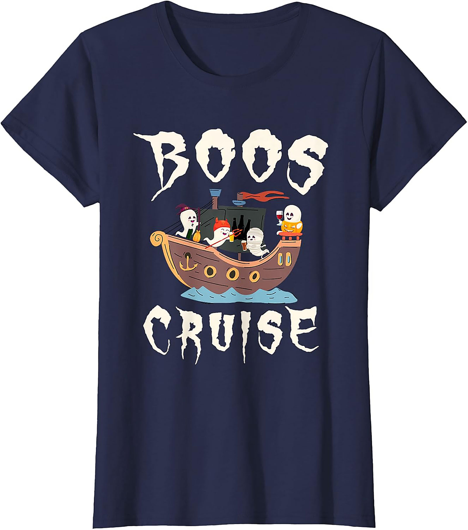 Boos Cruise T-shirt | Funny Halloween Graphic Tee