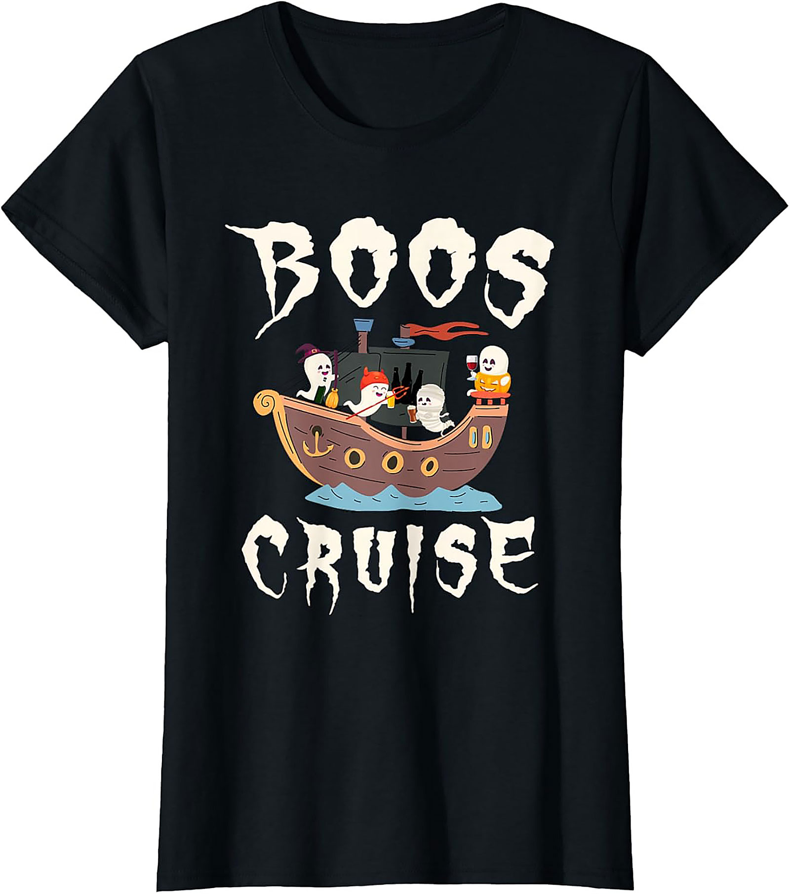 Boos Cruise T-shirt | Funny Halloween Graphic Tee