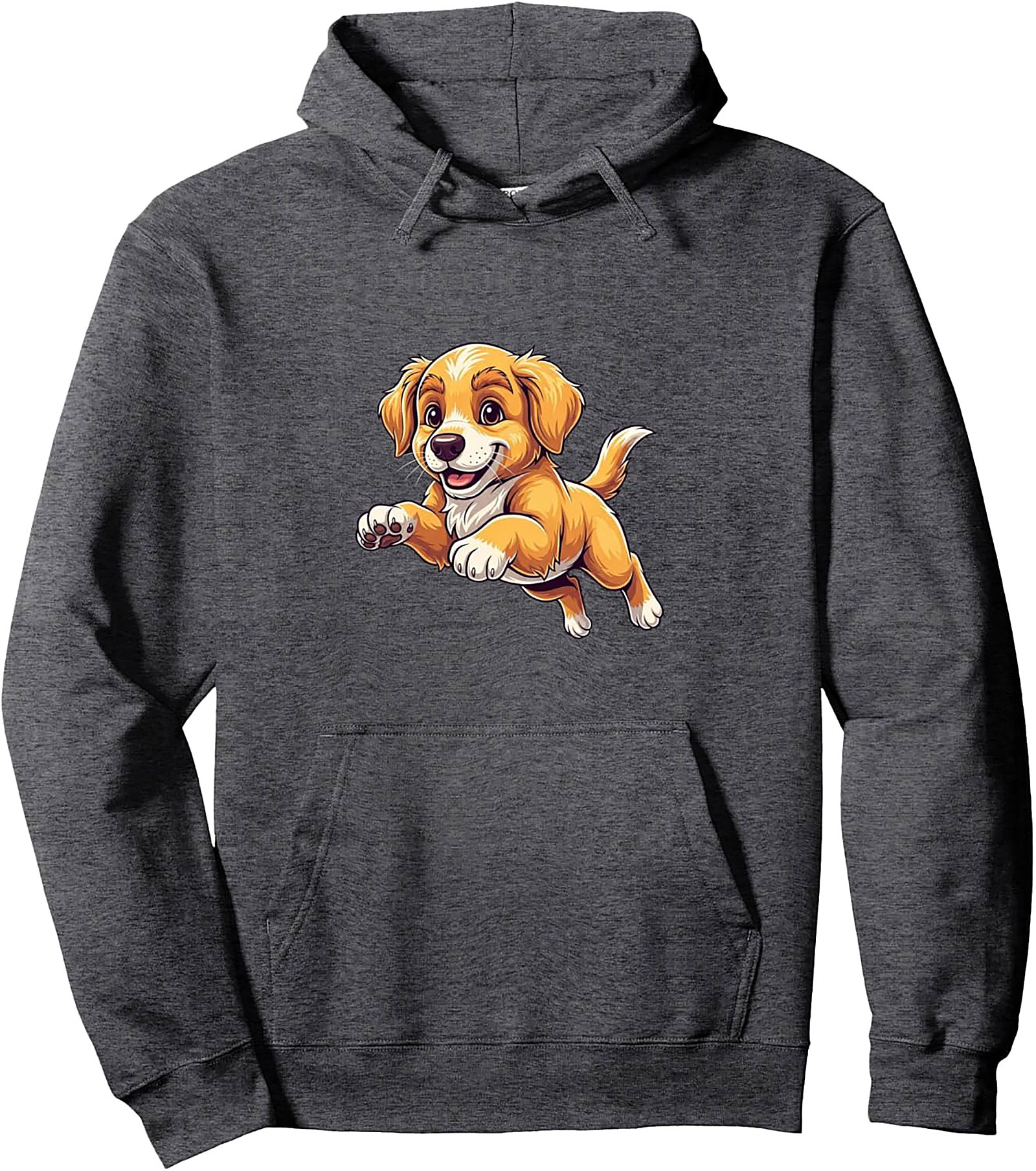 Happy Jumper Golden Retriever Puppy Graphic Hoodie