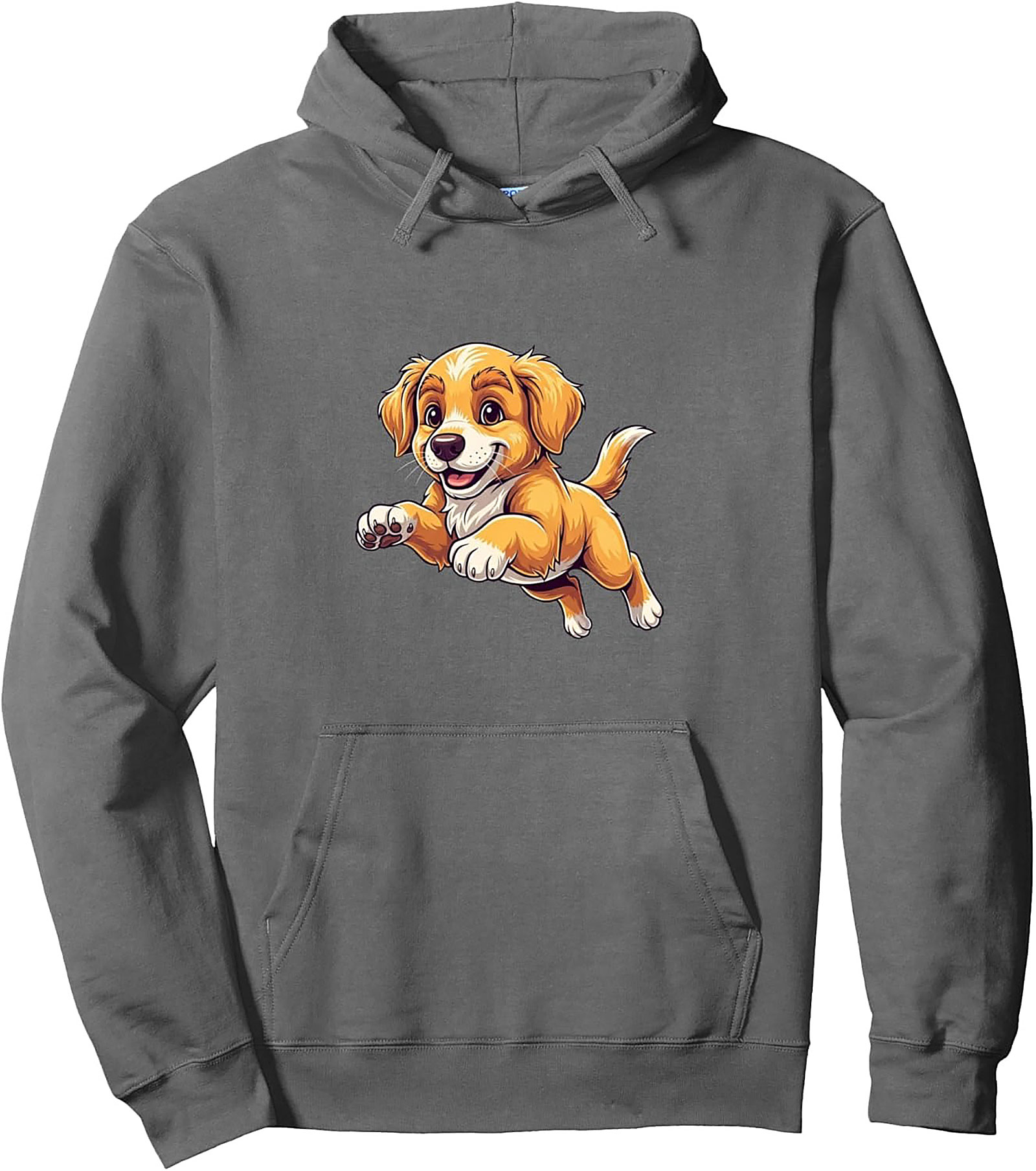 Happy Jumper Golden Retriever Puppy Graphic Hoodie