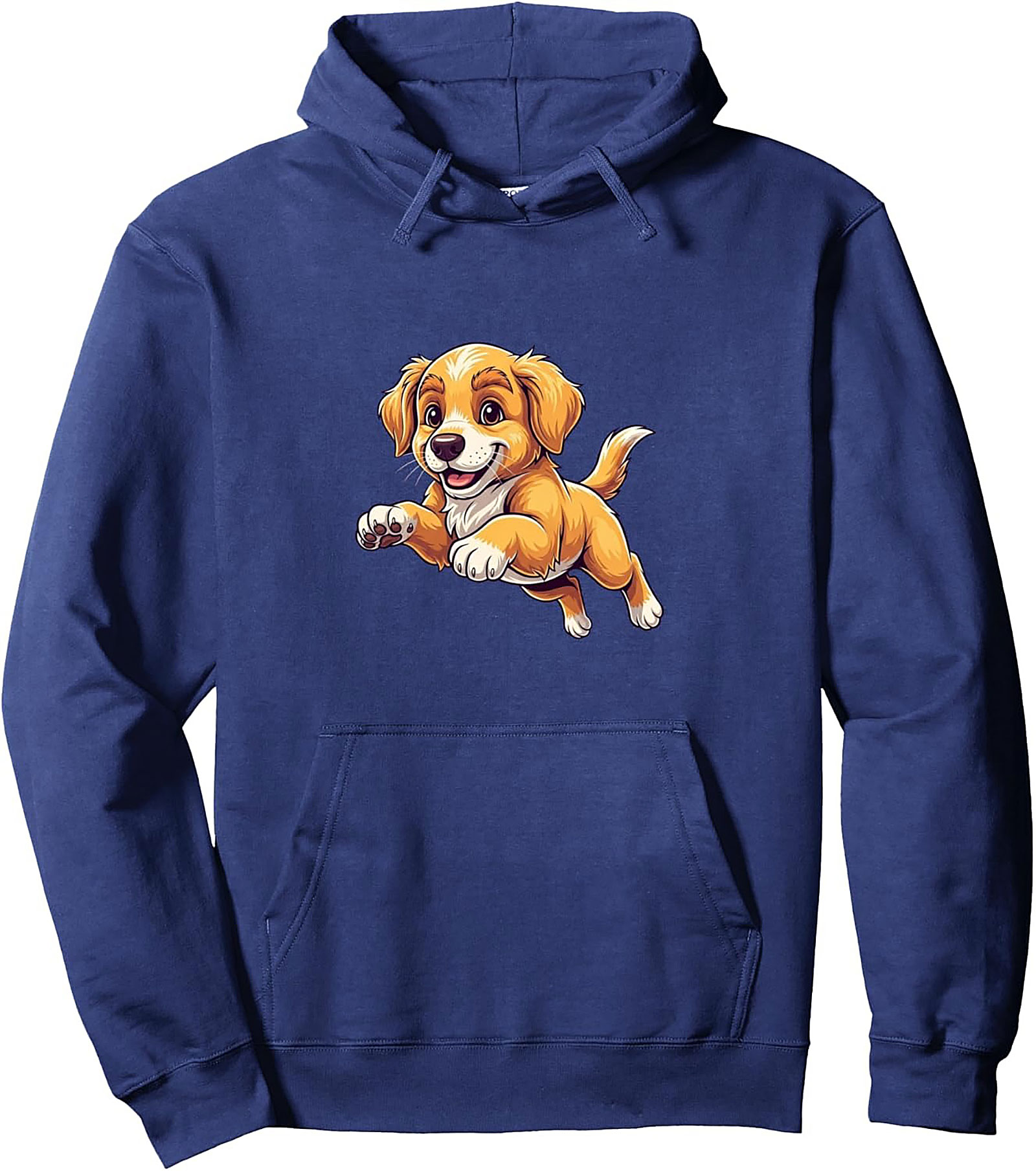 Happy Jumper Golden Retriever Puppy Graphic Hoodie
