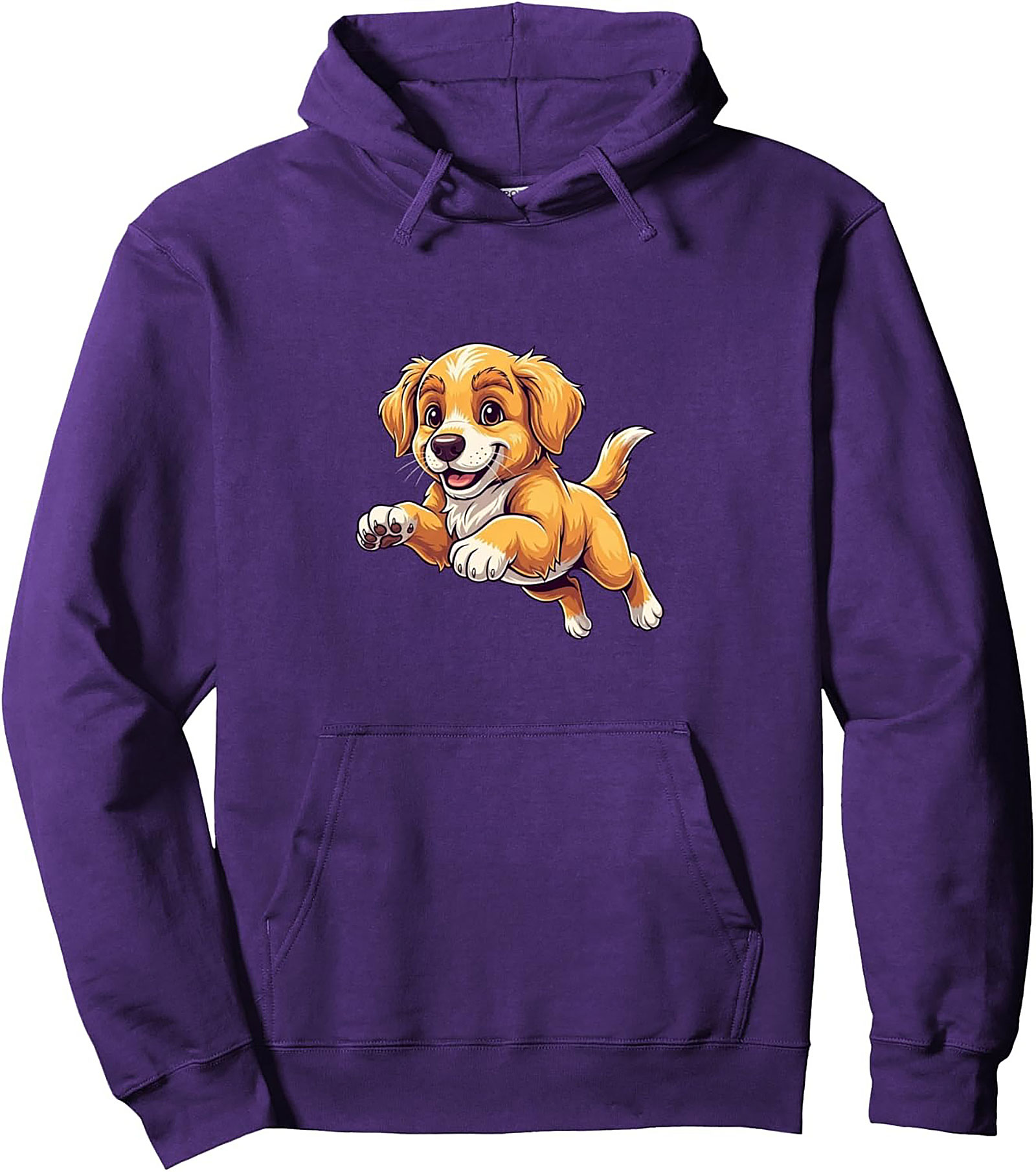 Happy Jumper Golden Retriever Puppy Graphic Hoodie