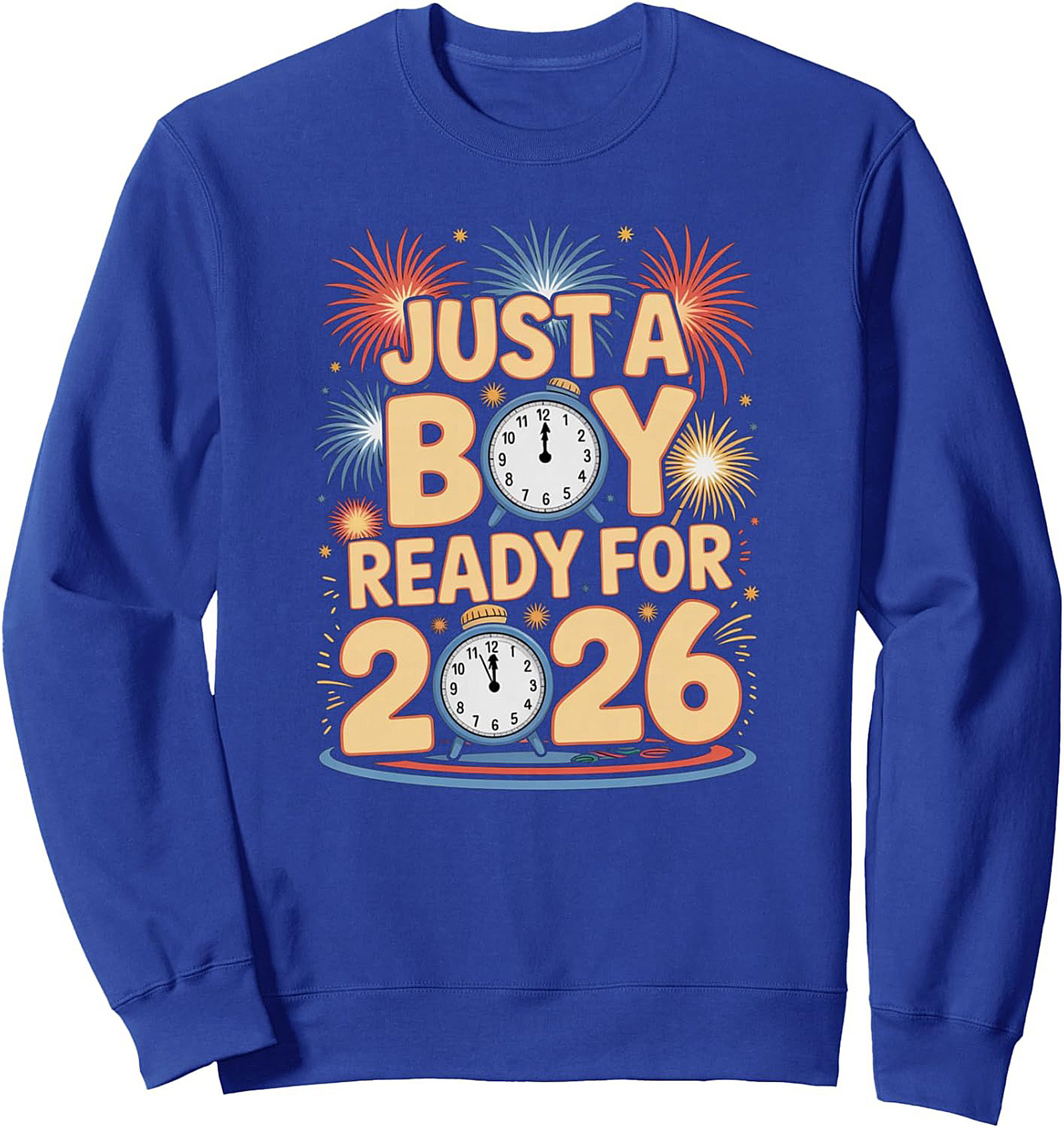 New Year's 2026 Boy Crewneck Sweatshirt Ready for 2026