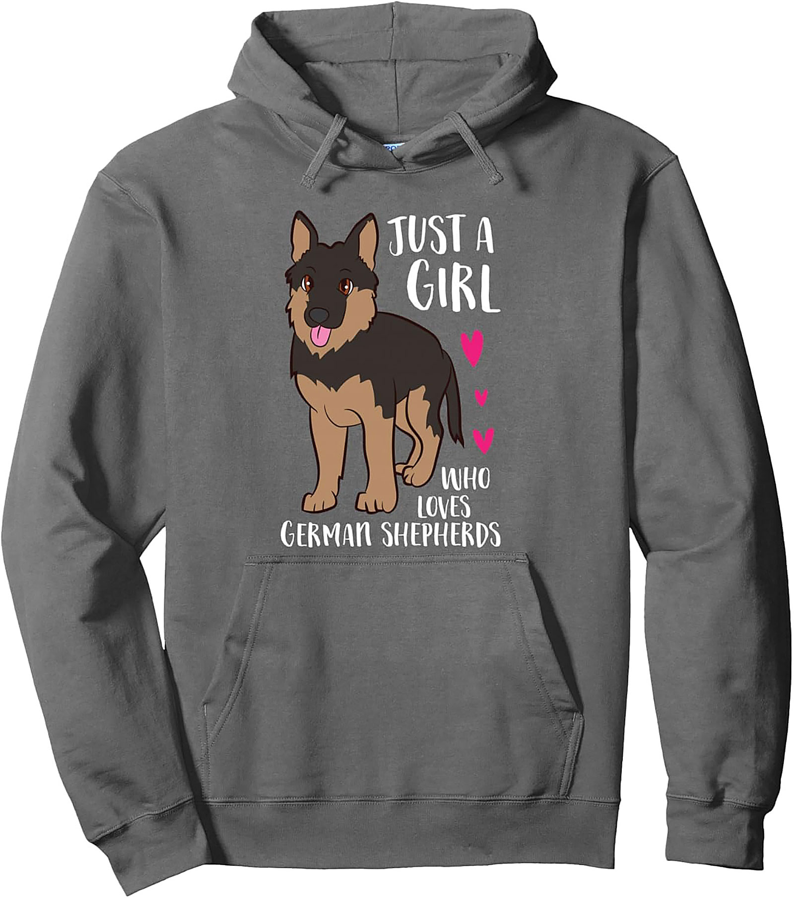 Just A Girl Who Loves German Shepherds Pullover Hoodie