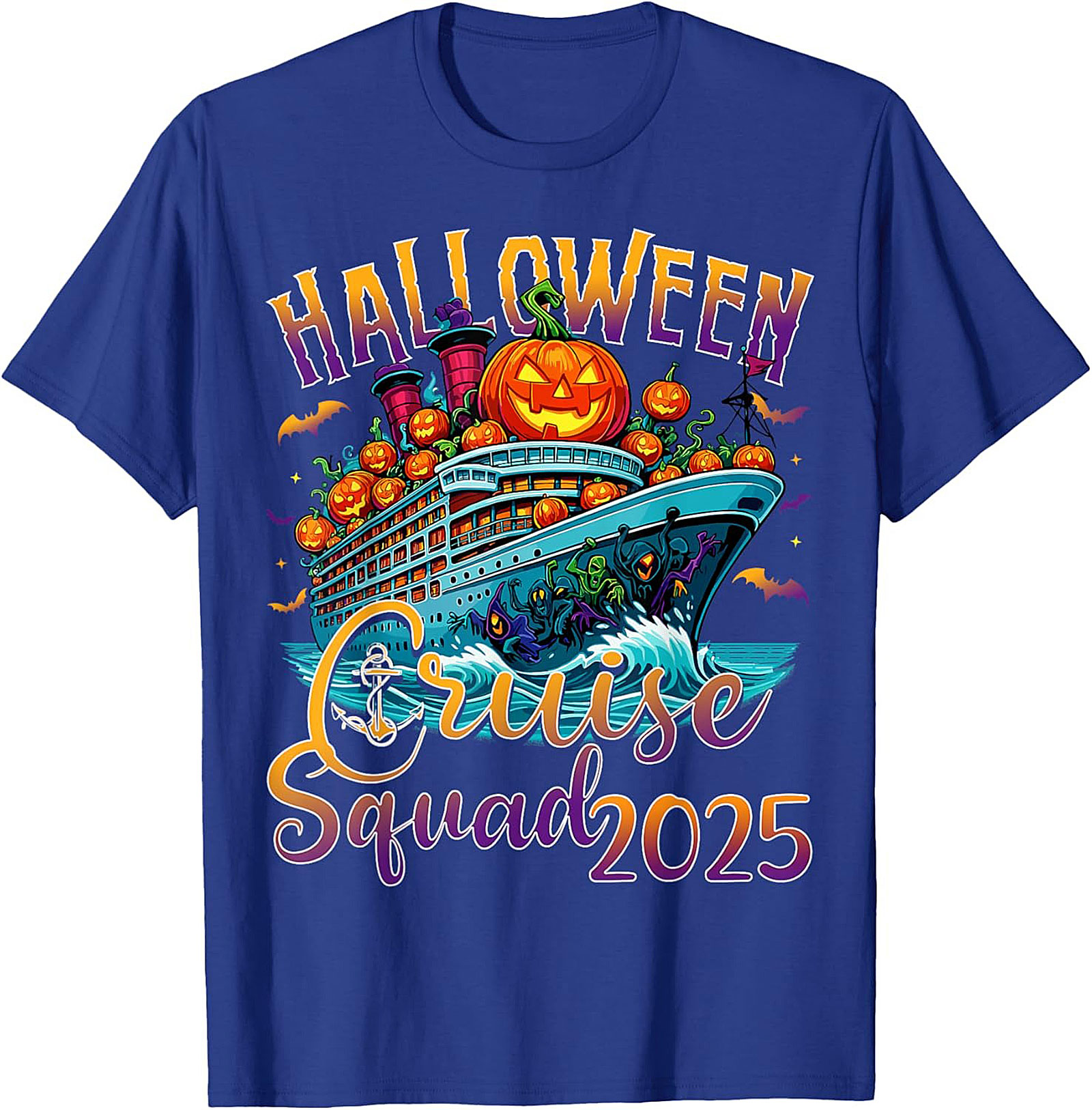 Halloween Cruise Squad 2025 Graphic Tee | Vacation Shirt