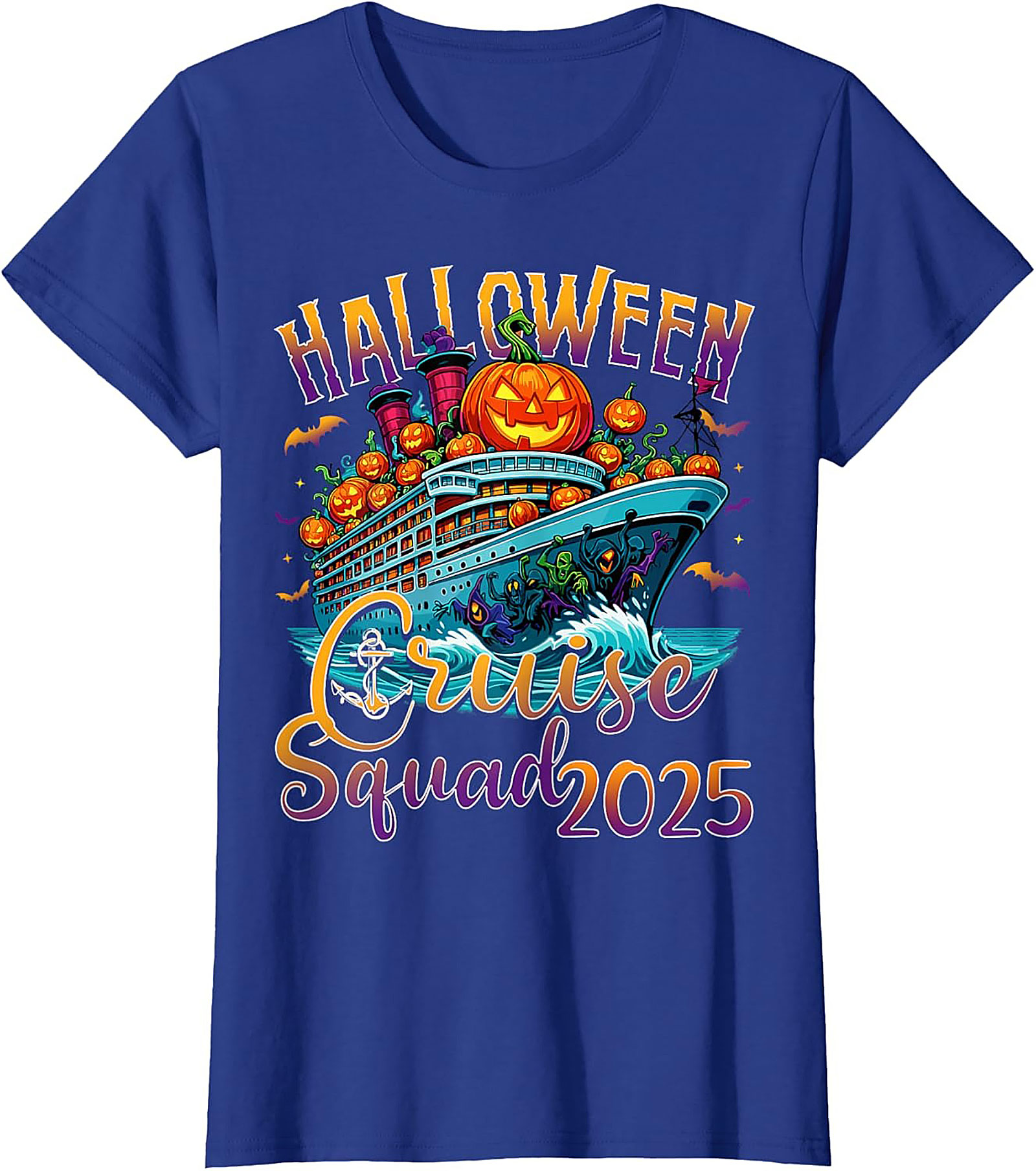 Halloween Cruise Squad 2025 Graphic Tee | Vacation Shirt