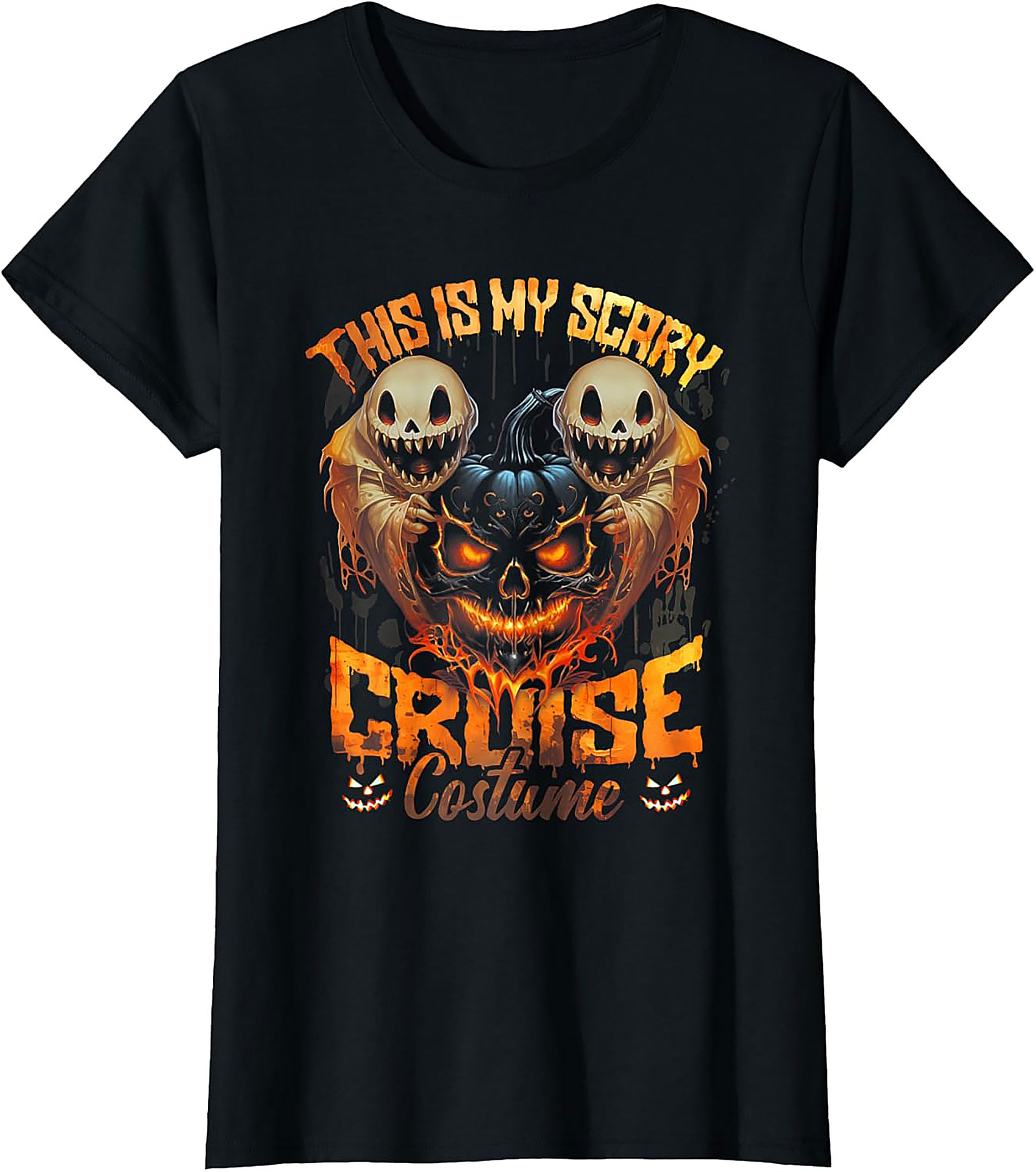 Funny Scary Cruise Costume Graphic Tee | Halloween Shirt