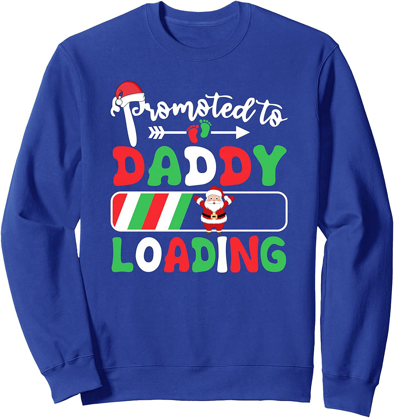 Promoted to Daddy Christmas Sweatshirt First Time Dad Gift