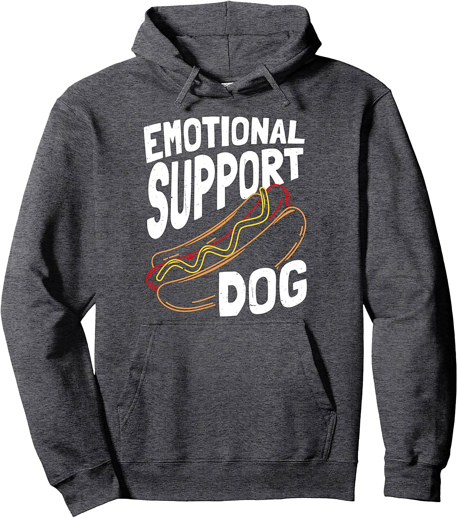 Emotional Support Hot Dog Pullover Hoodie