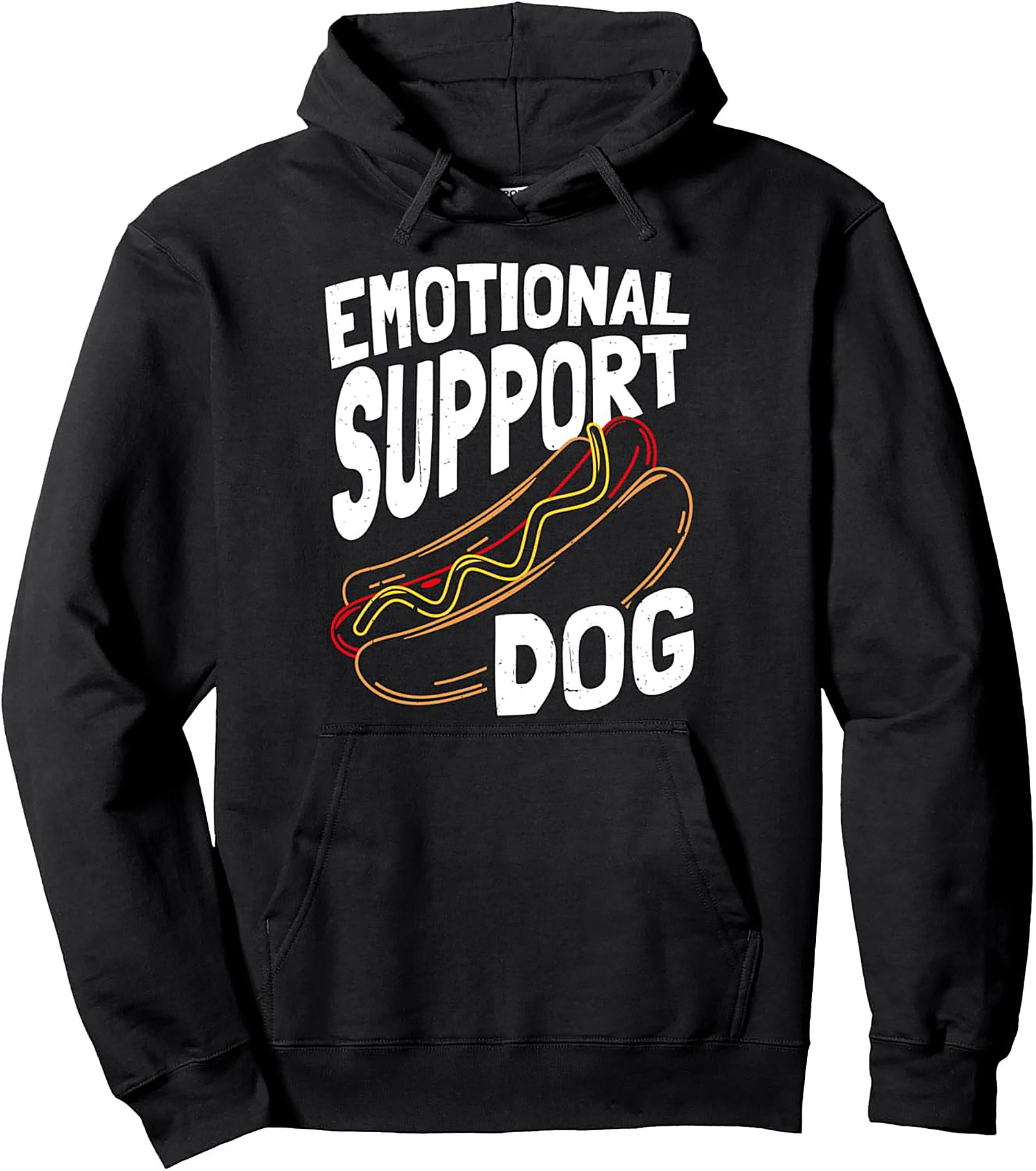 Emotional Support Hot Dog Pullover Hoodie