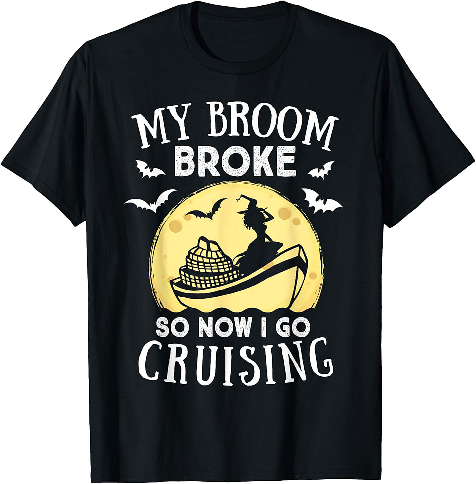 Funny Witch Halloween Cruise T-shirt | Soft Cotton Tee