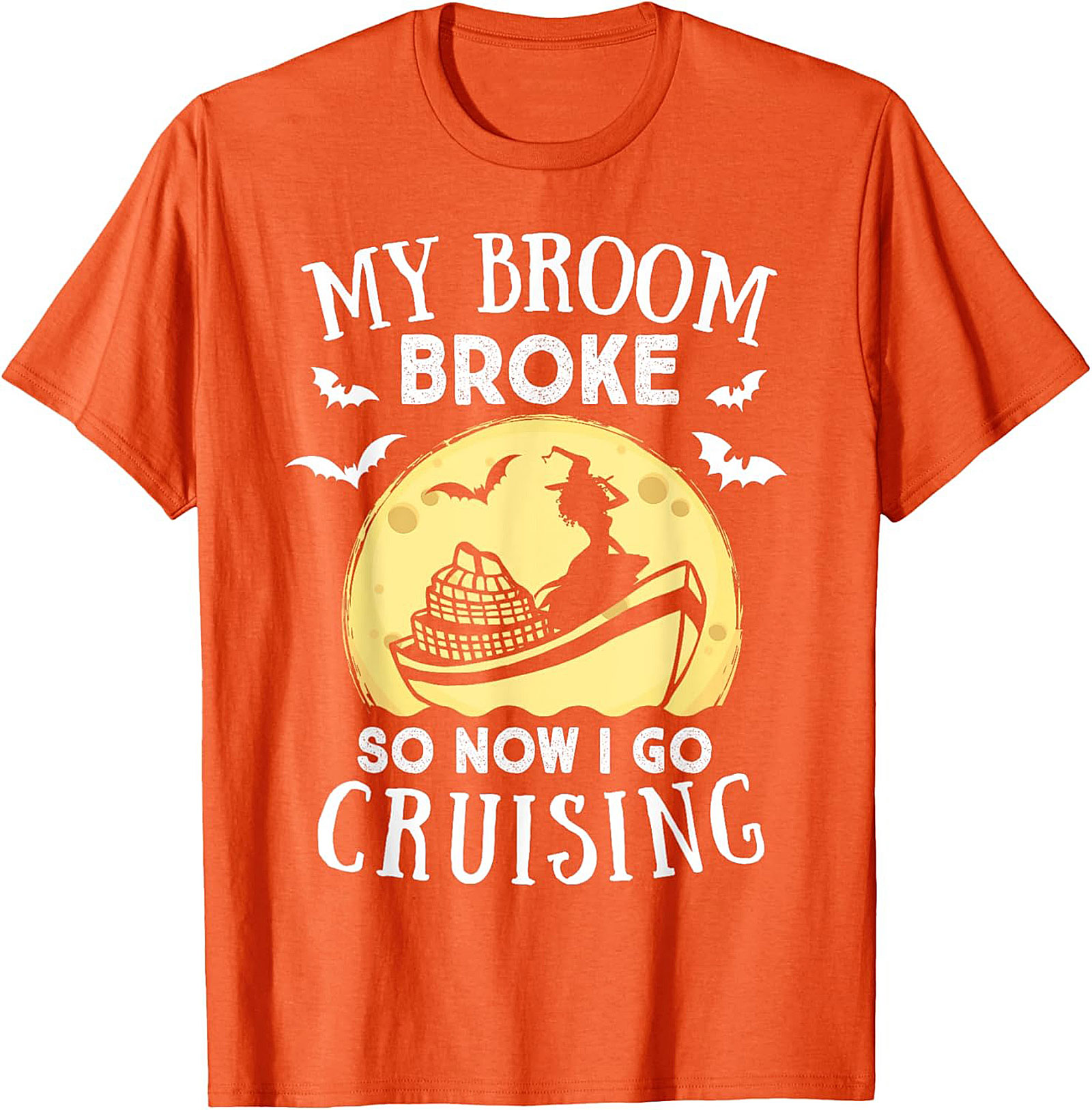 Funny Witch Halloween Cruise T-shirt | Soft Cotton Tee