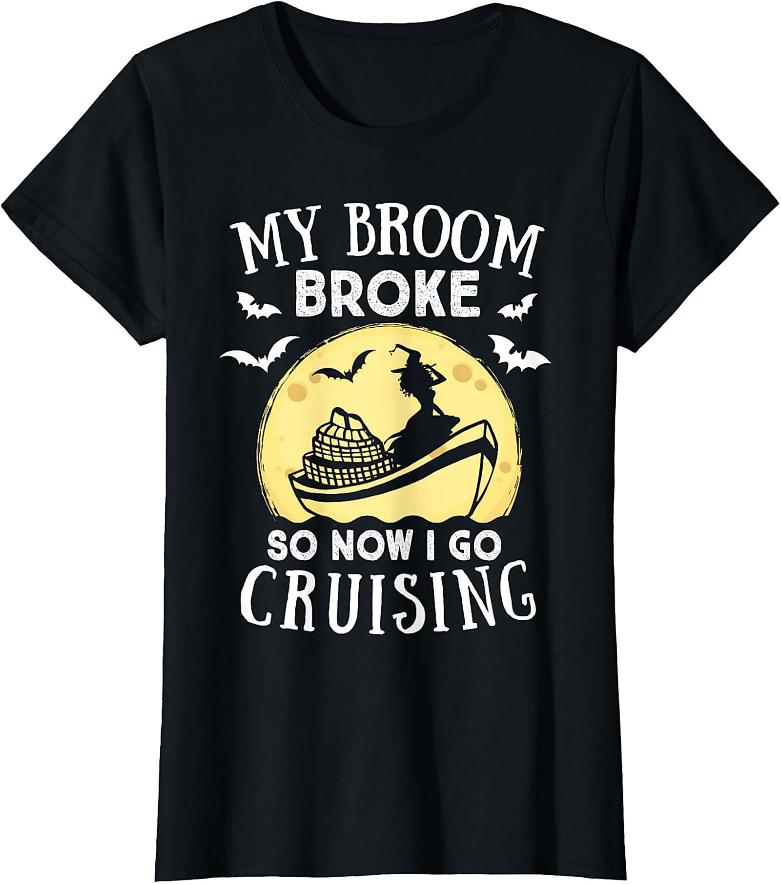 Funny Witch Halloween Cruise T-shirt | Soft Cotton Tee