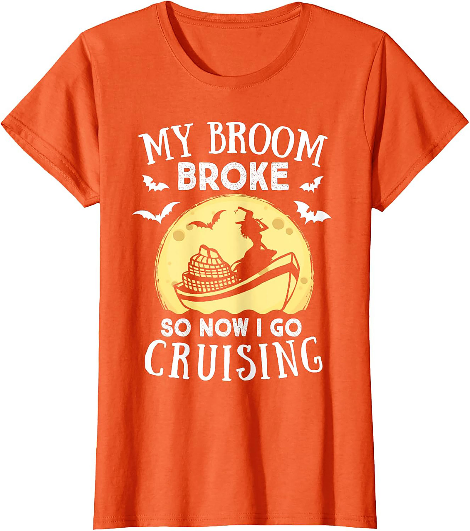 Funny Witch Halloween Cruise T-shirt | Soft Cotton Tee