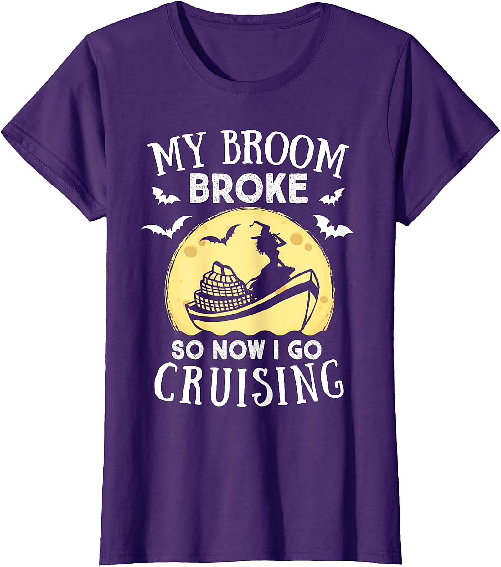 Funny Witch Halloween Cruise T-shirt | Soft Cotton Tee