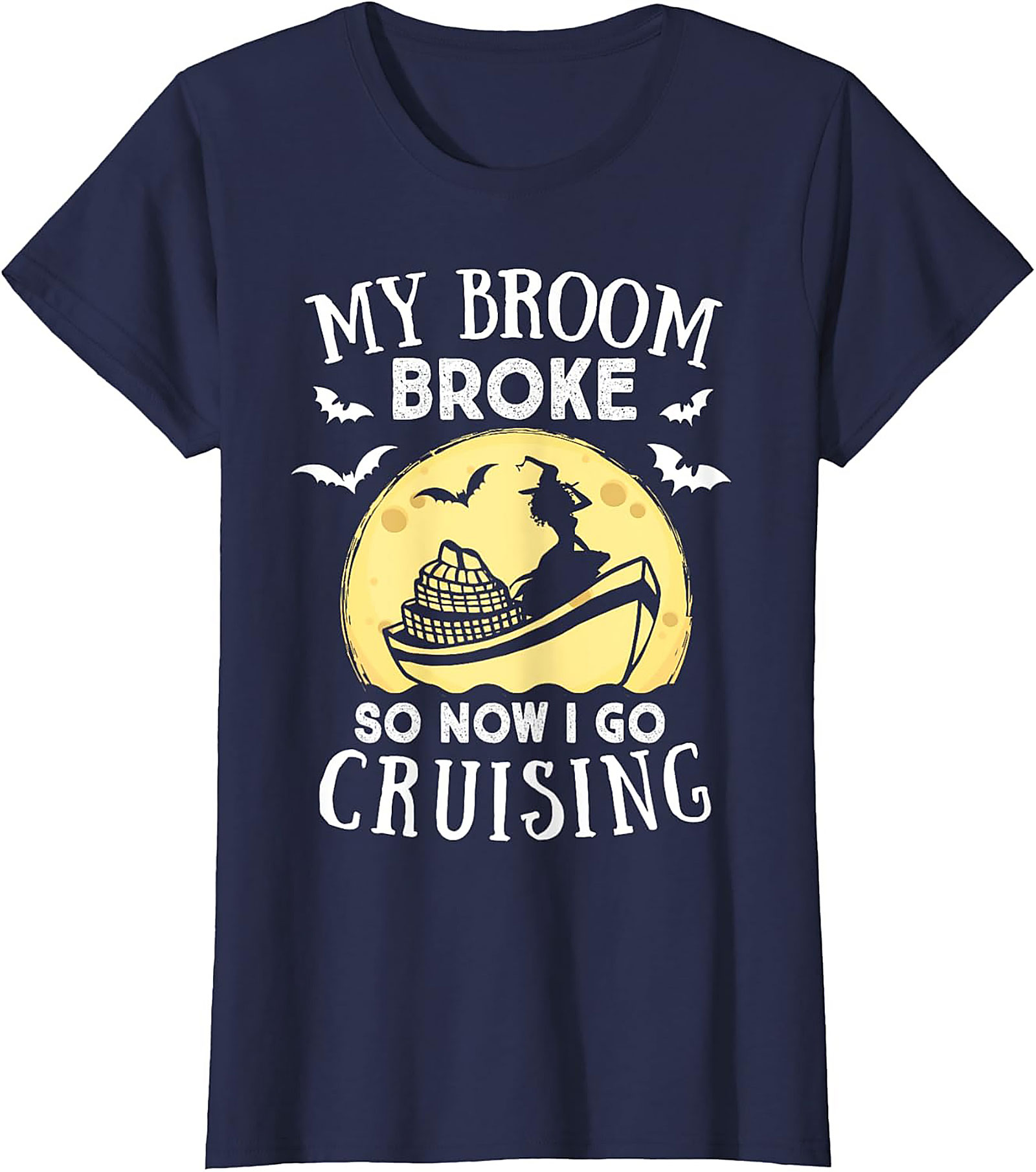Funny Witch Halloween Cruise T-shirt | Soft Cotton Tee
