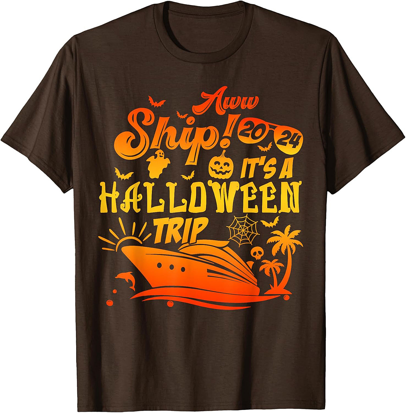 Halloween Cruise T-Shirt 2024 | Funny Ship Graphic Tee