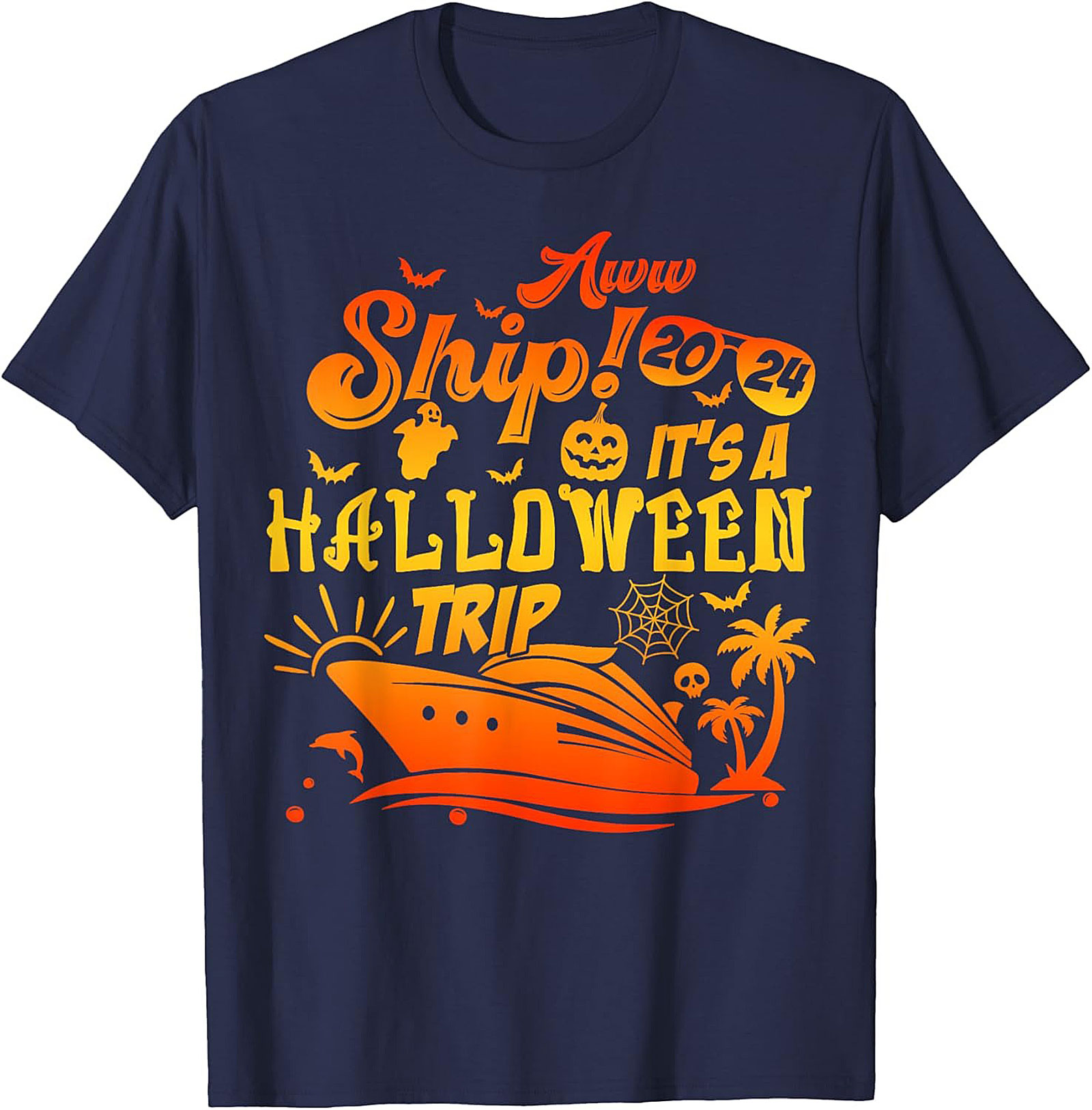 Halloween Cruise T-Shirt 2024 | Funny Ship Graphic Tee