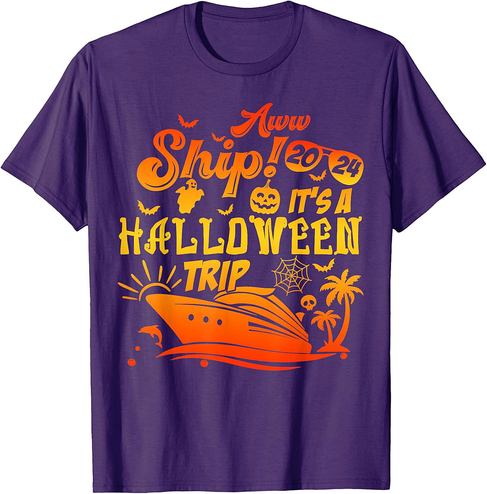 Halloween Cruise T-Shirt 2024 | Funny Ship Graphic Tee
