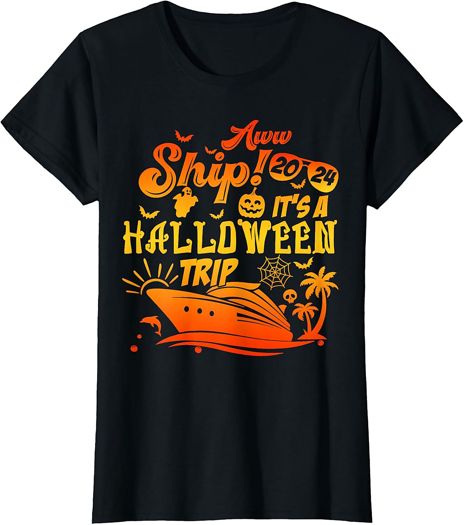 Halloween Cruise T-Shirt 2024 | Funny Ship Graphic Tee