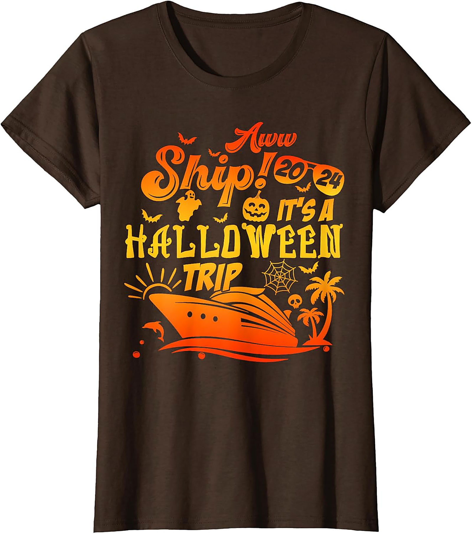 Halloween Cruise T-Shirt 2024 | Funny Ship Graphic Tee