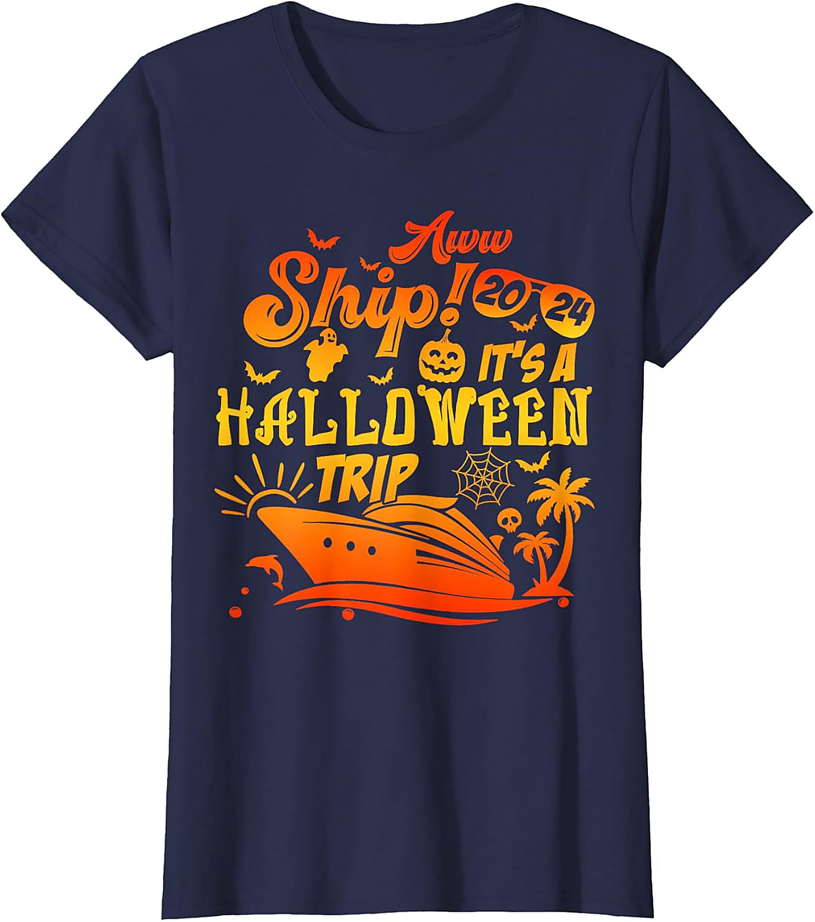 Halloween Cruise T-Shirt 2024 | Funny Ship Graphic Tee