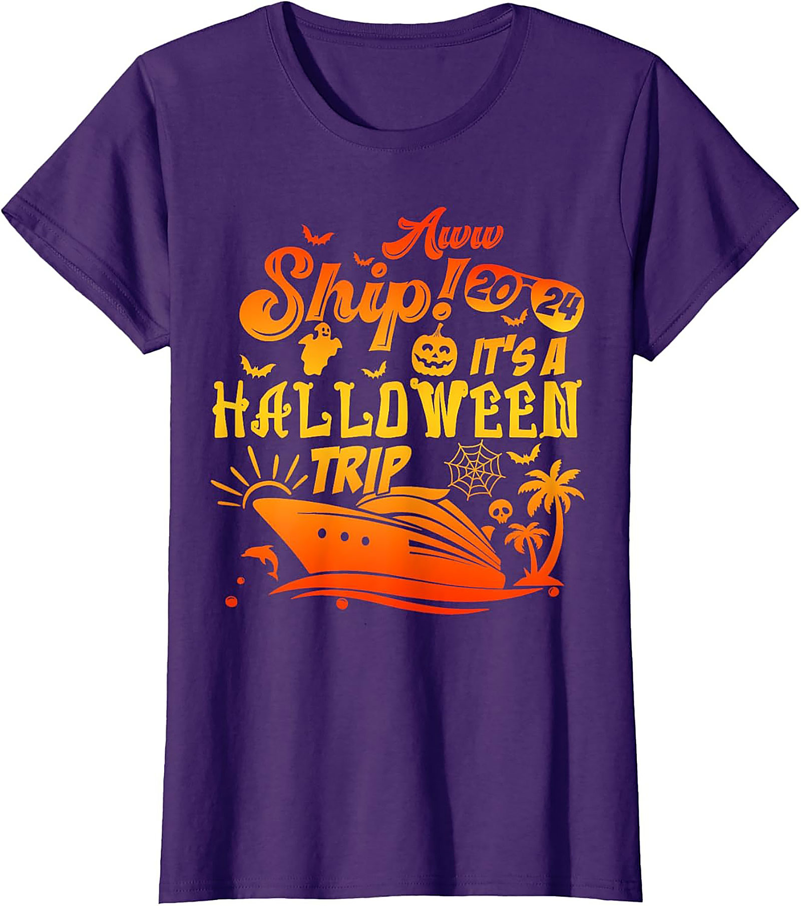 Halloween Cruise T-Shirt 2024 | Funny Ship Graphic Tee