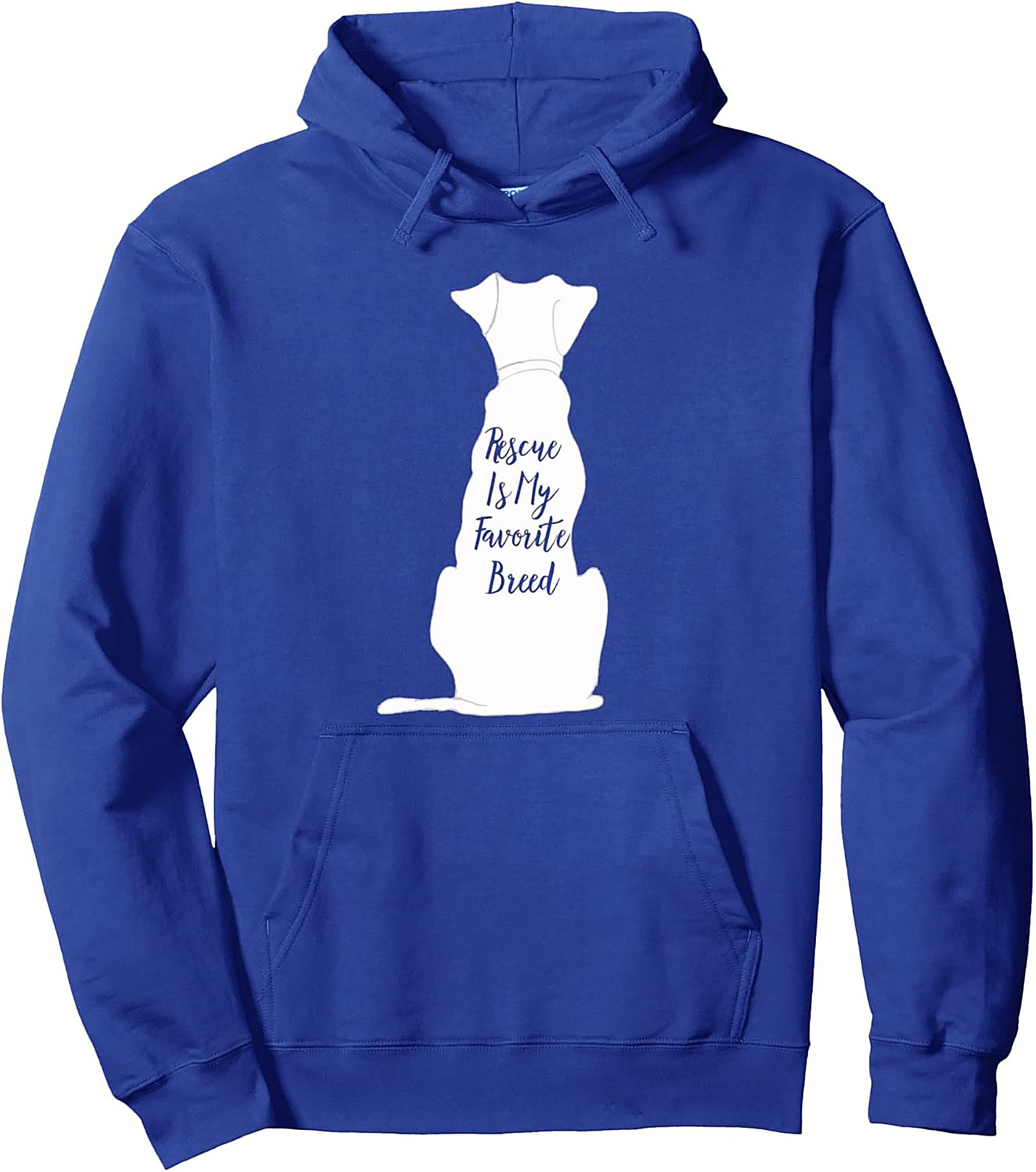 Rescue Is My Favorite Breed Graphic Hoodie | Cozy Dog Lover Pullover
