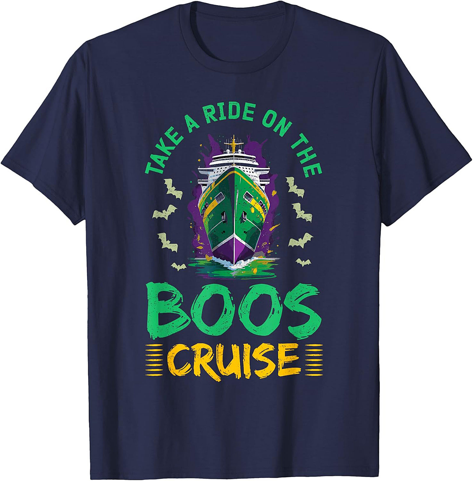 Boos Cruise Graphic Tee | Funny Halloween Cruise Shirt
