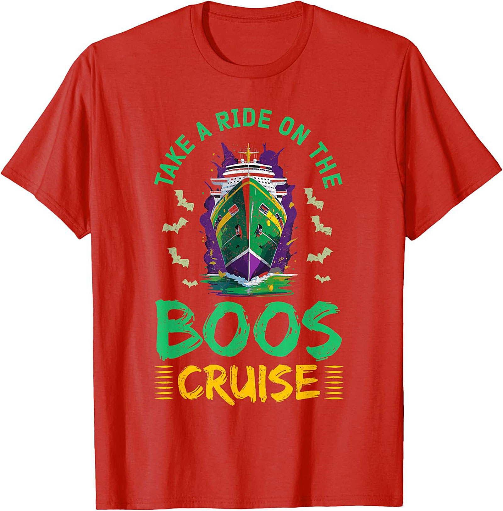 Boos Cruise Graphic Tee | Funny Halloween Cruise Shirt
